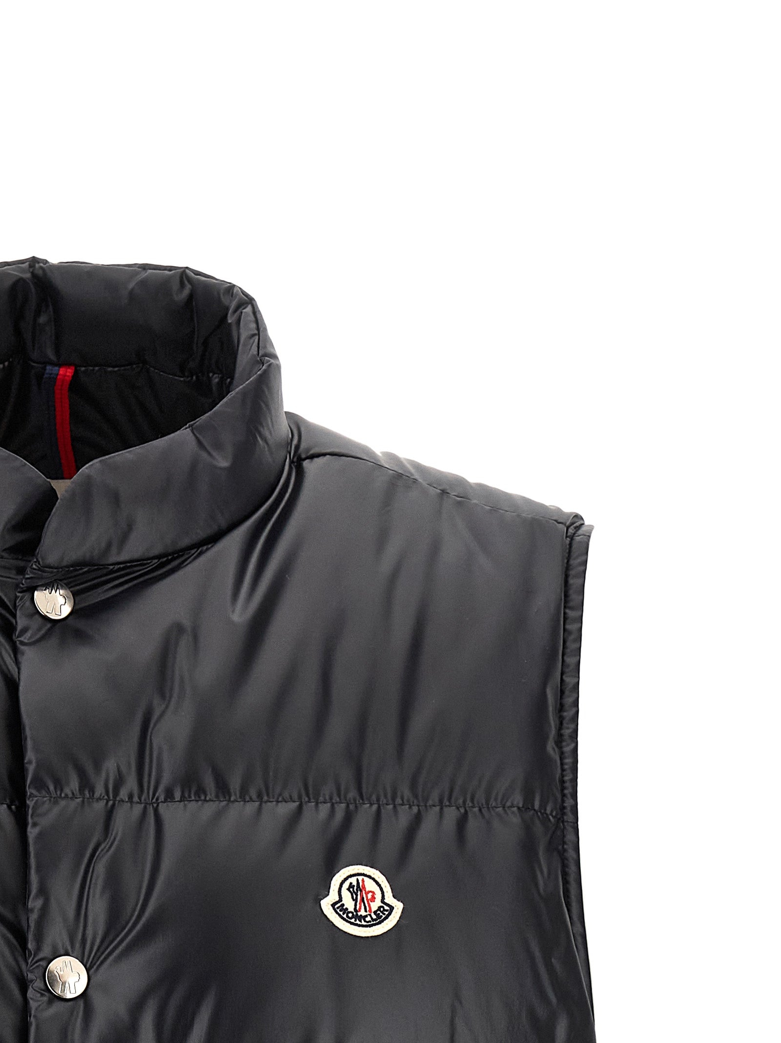 Moncler Blue Polyester Sleeveless Men's Jacket