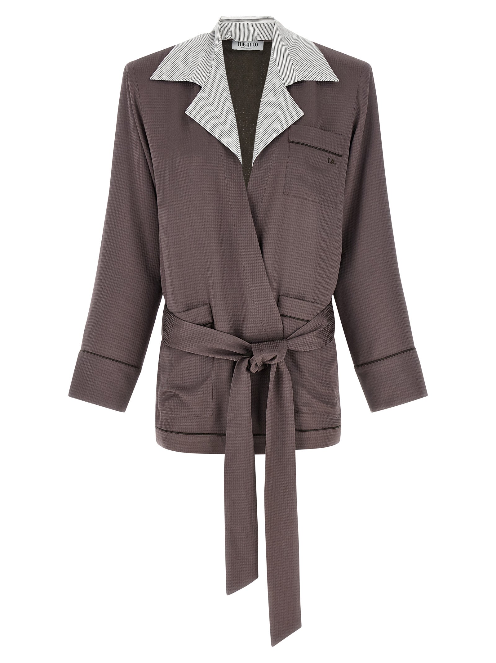 The Attico Purple Viscose Women's Blazer