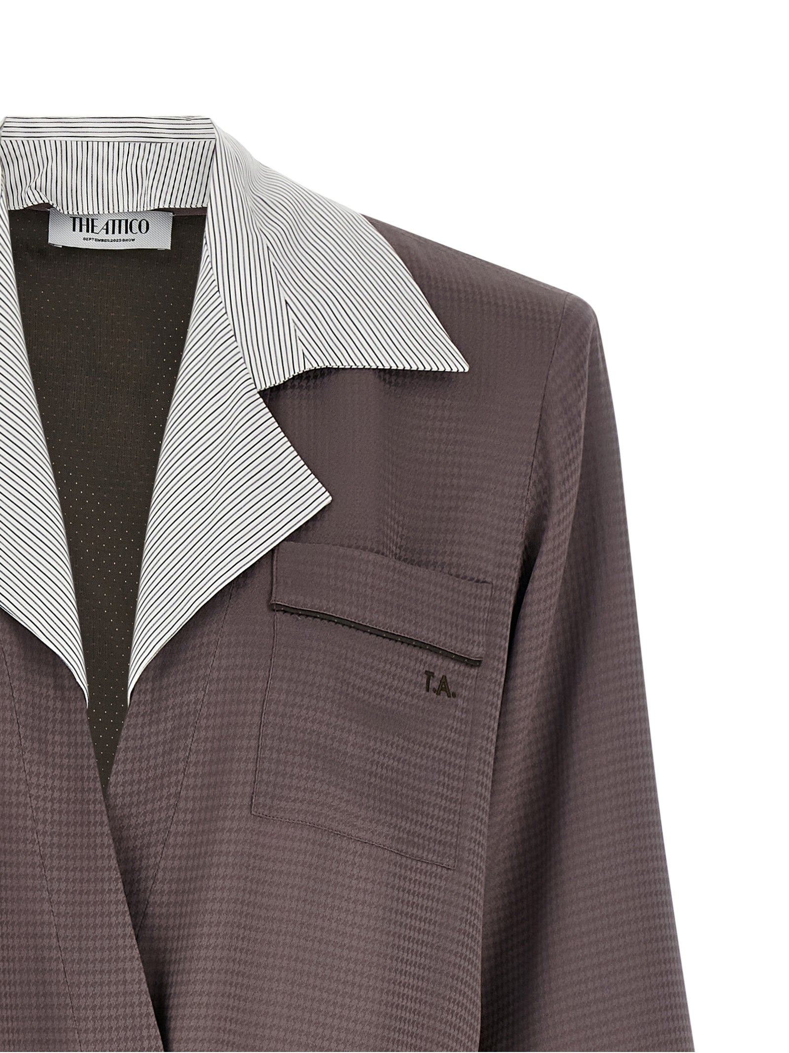 The Attico Purple Viscose Women's Blazer