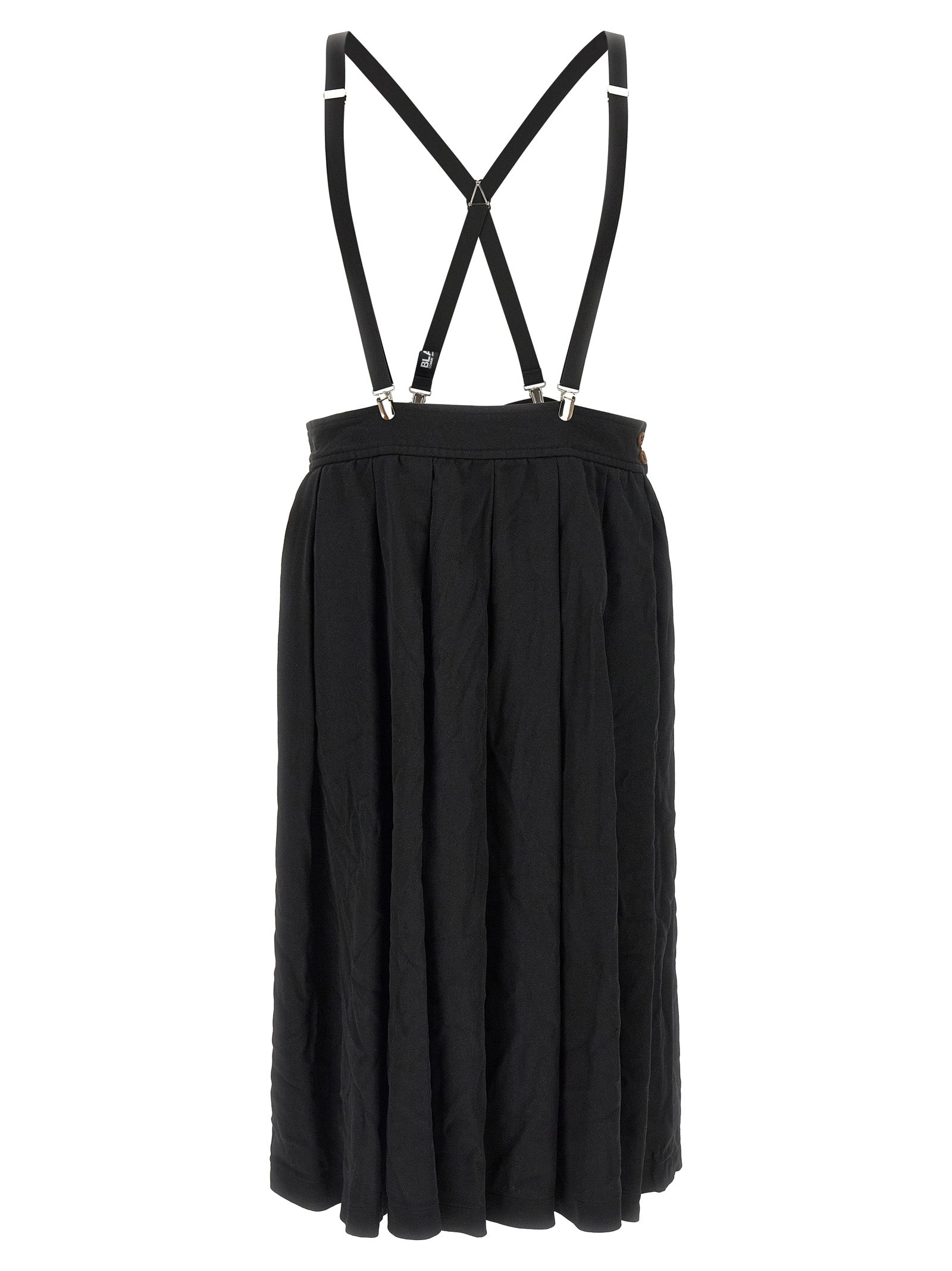 Comme Des Garçons Black Polyester Midi Men's Skirt