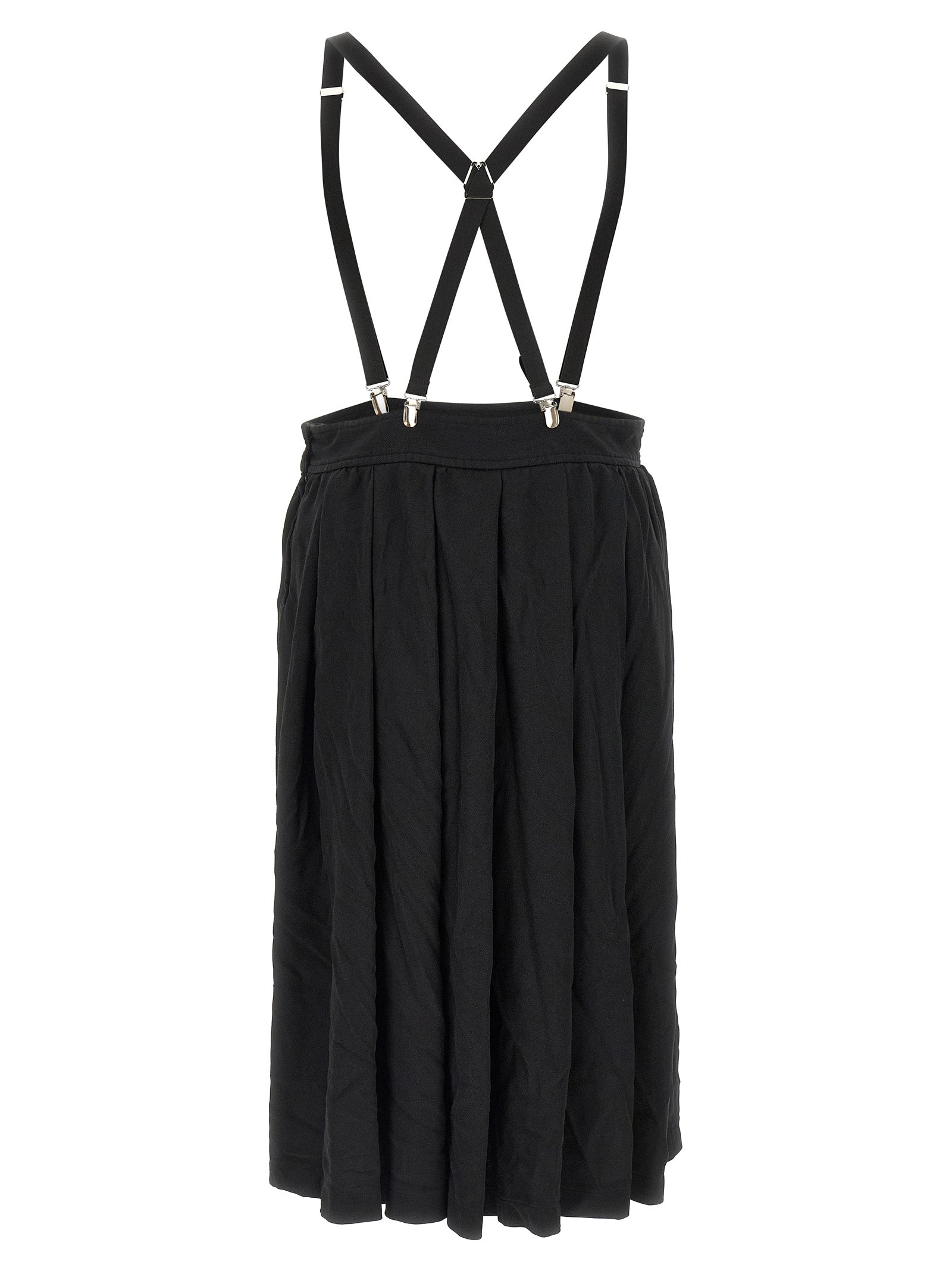 Comme Des Garçons Black Polyester Midi Men's Skirt