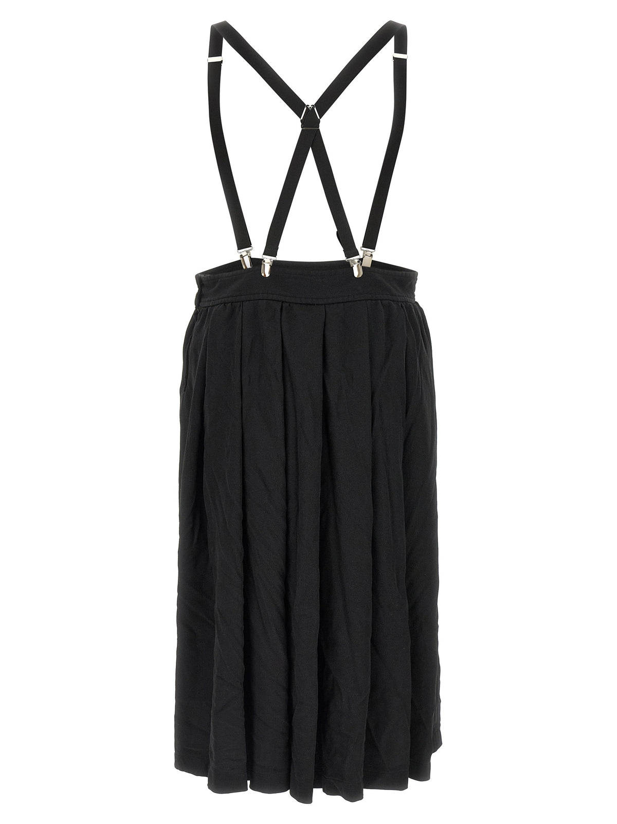 Comme Des Garçons Black Polyester Midi Men's Skirt