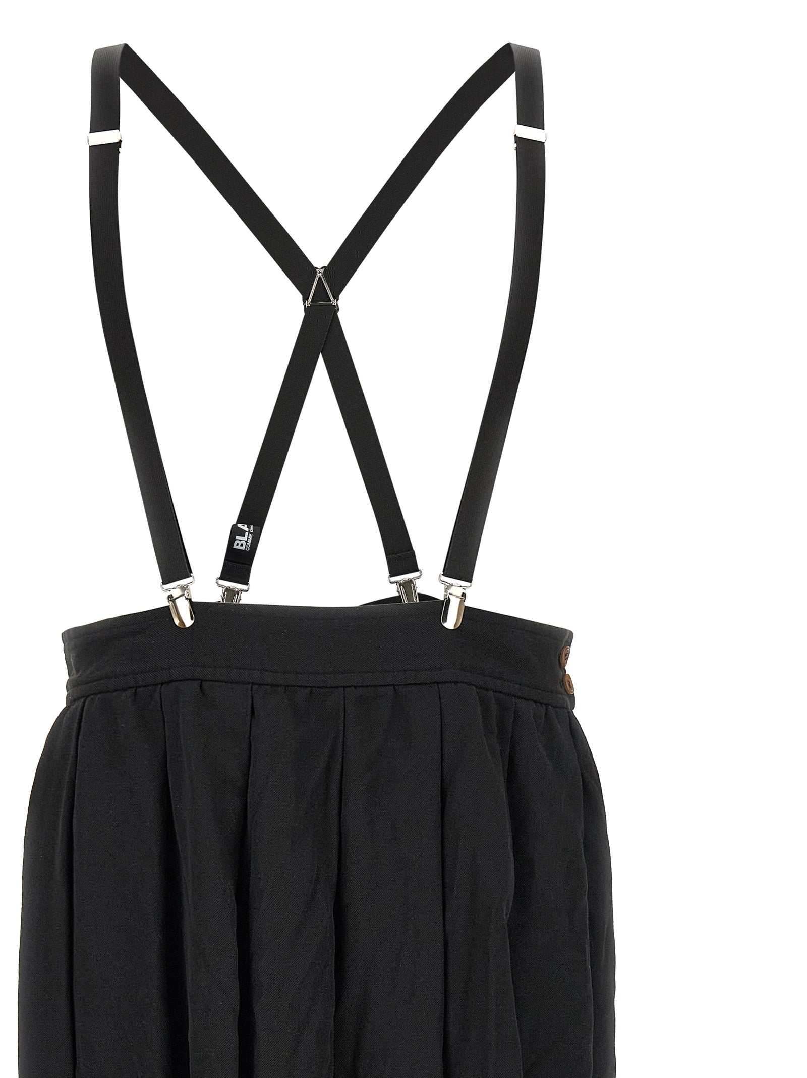 Comme Des Garçons Black Polyester Midi Men's Skirt
