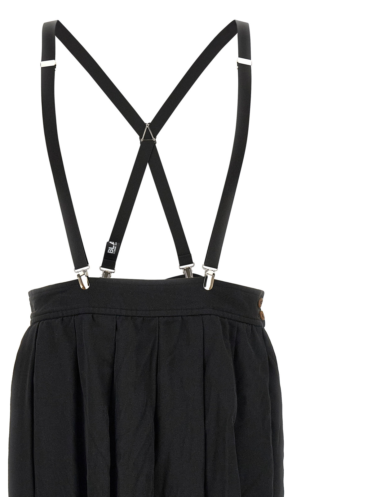 Comme Des Garçons Black Polyester Midi Men's Skirt
