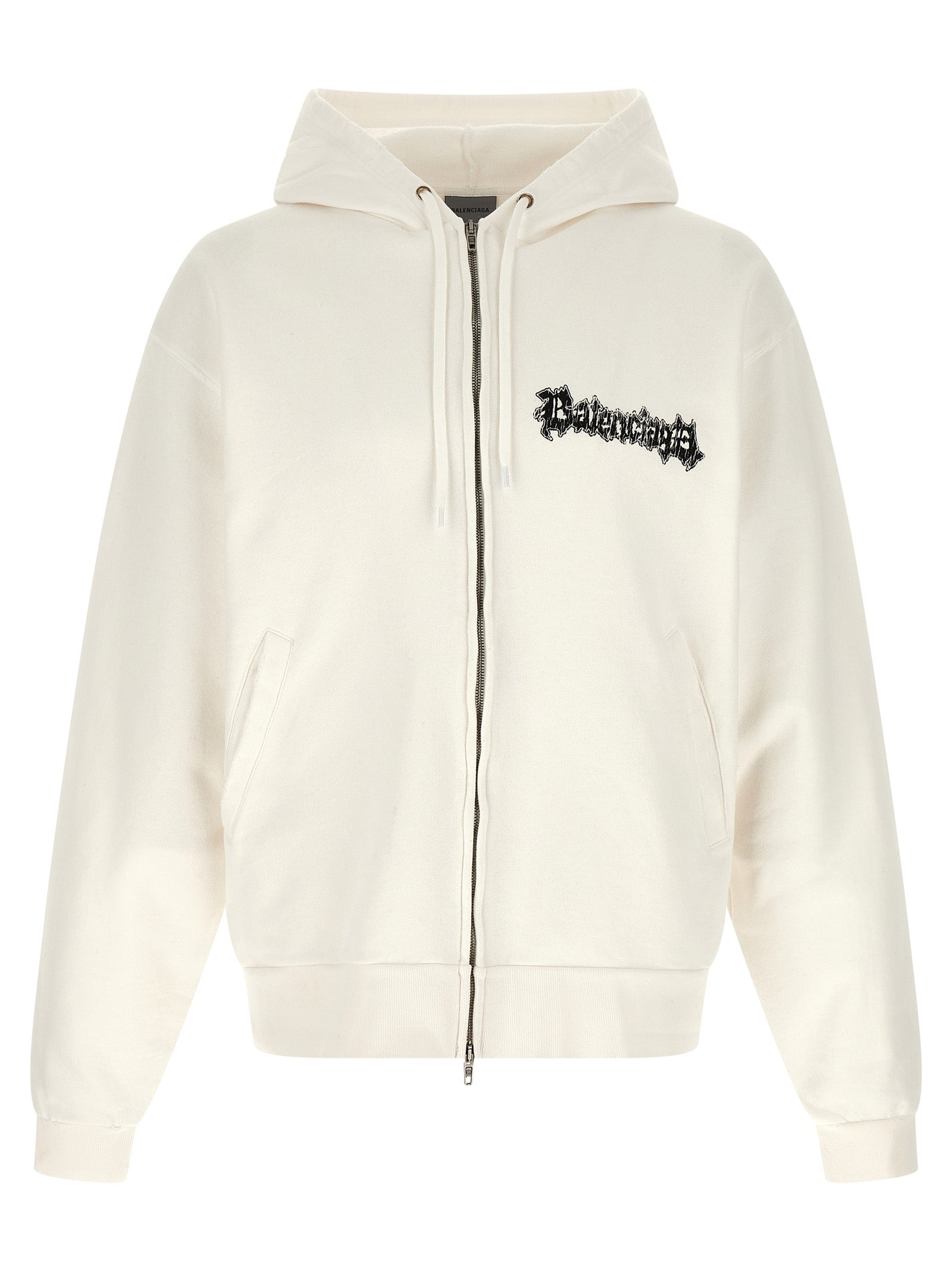Balenciaga White Cotton Men's Sweatshirt
