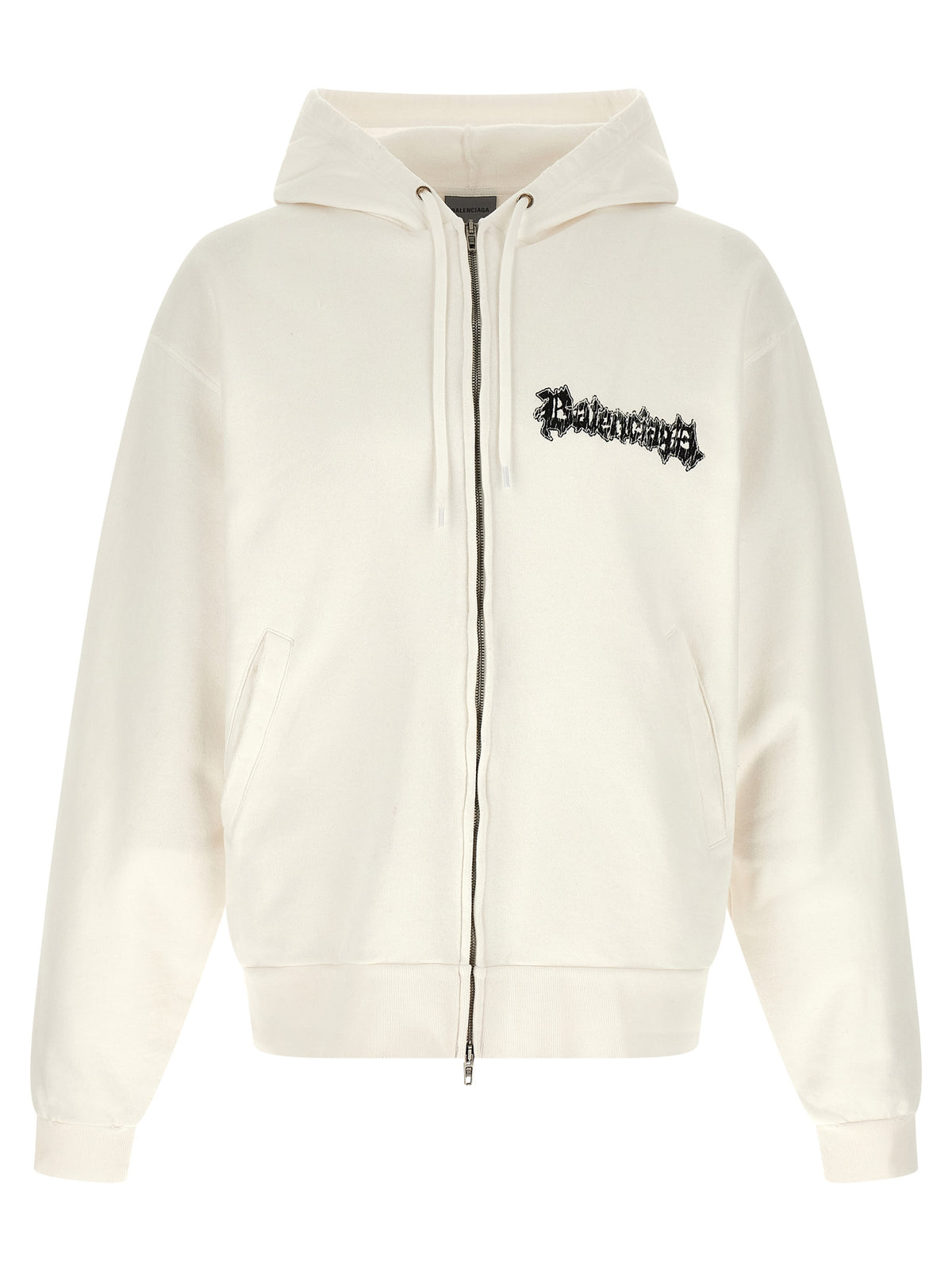 Balenciaga White Cotton Men's Sweatshirt