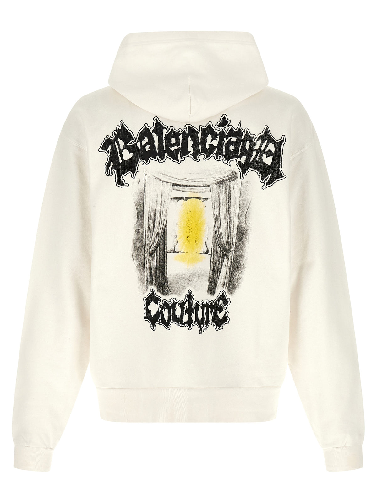 Balenciaga White Cotton Men's Sweatshirt