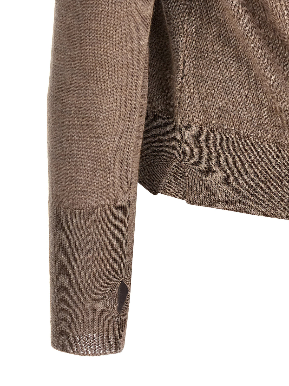 MA'RY'YA Gray Virgin Wool Men's Cardigan