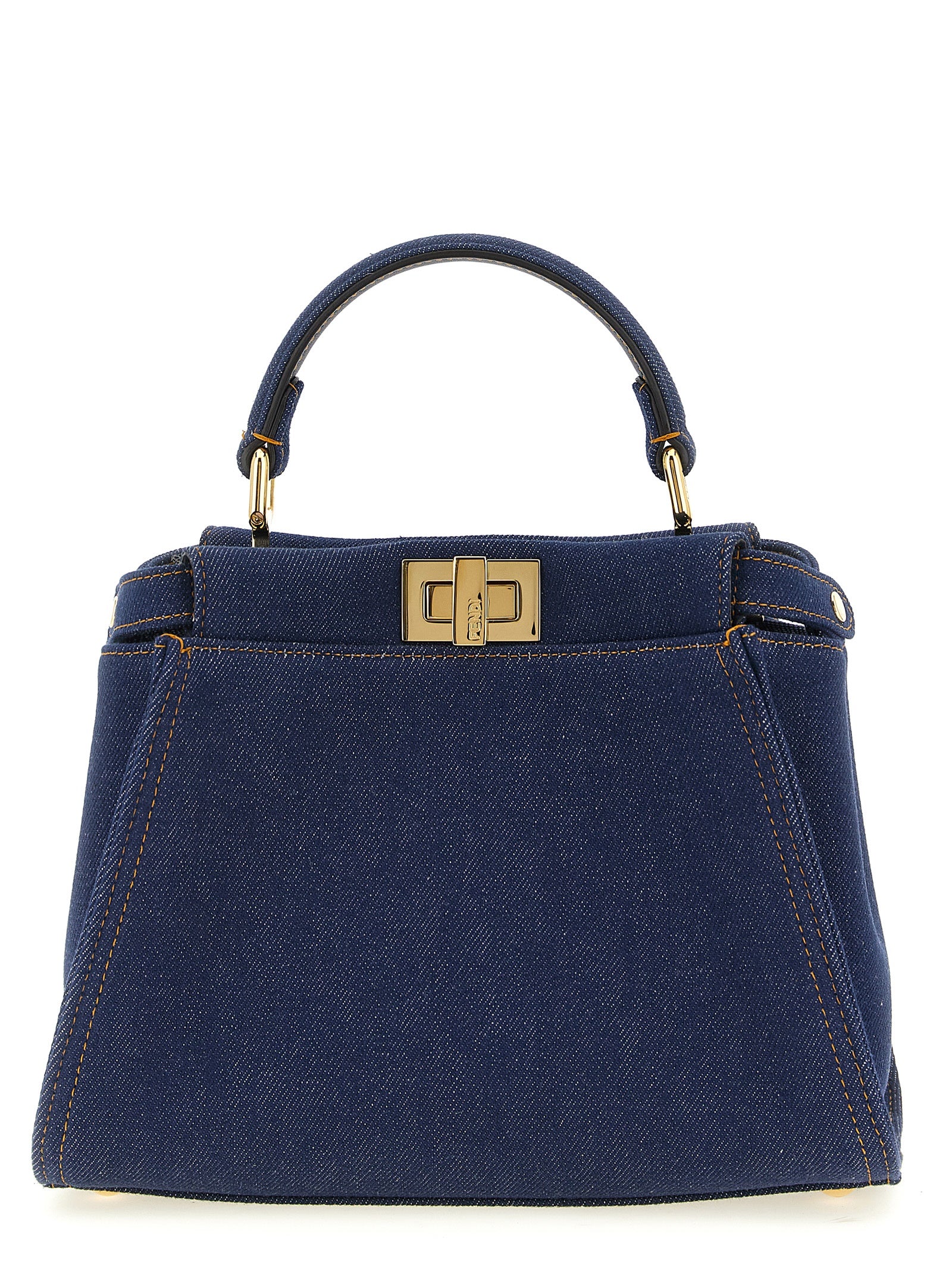 Fendi Blue Cotton Women's Handbag