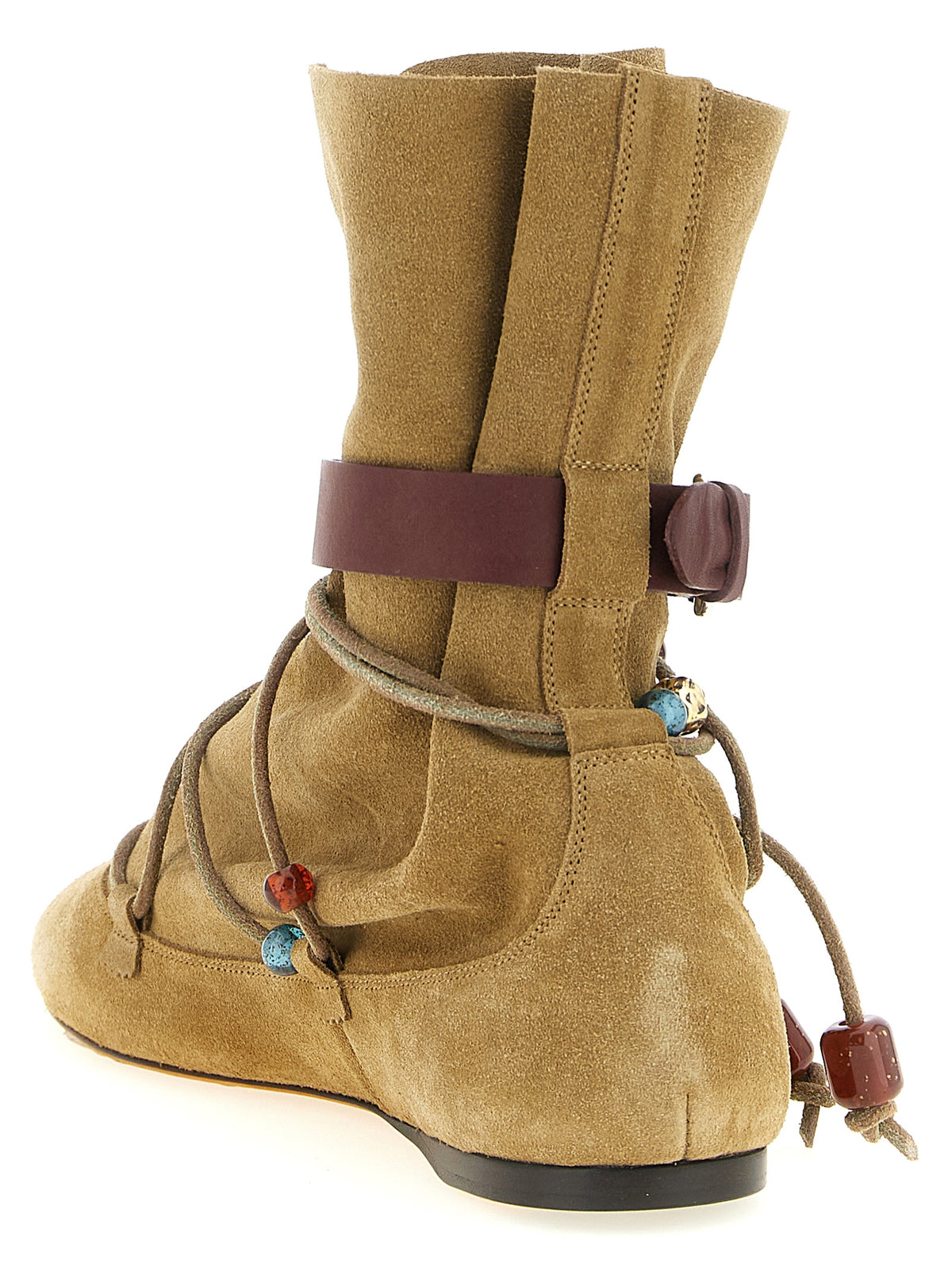 Isabel Marant Beige Calfskin Ankle Women's Boots