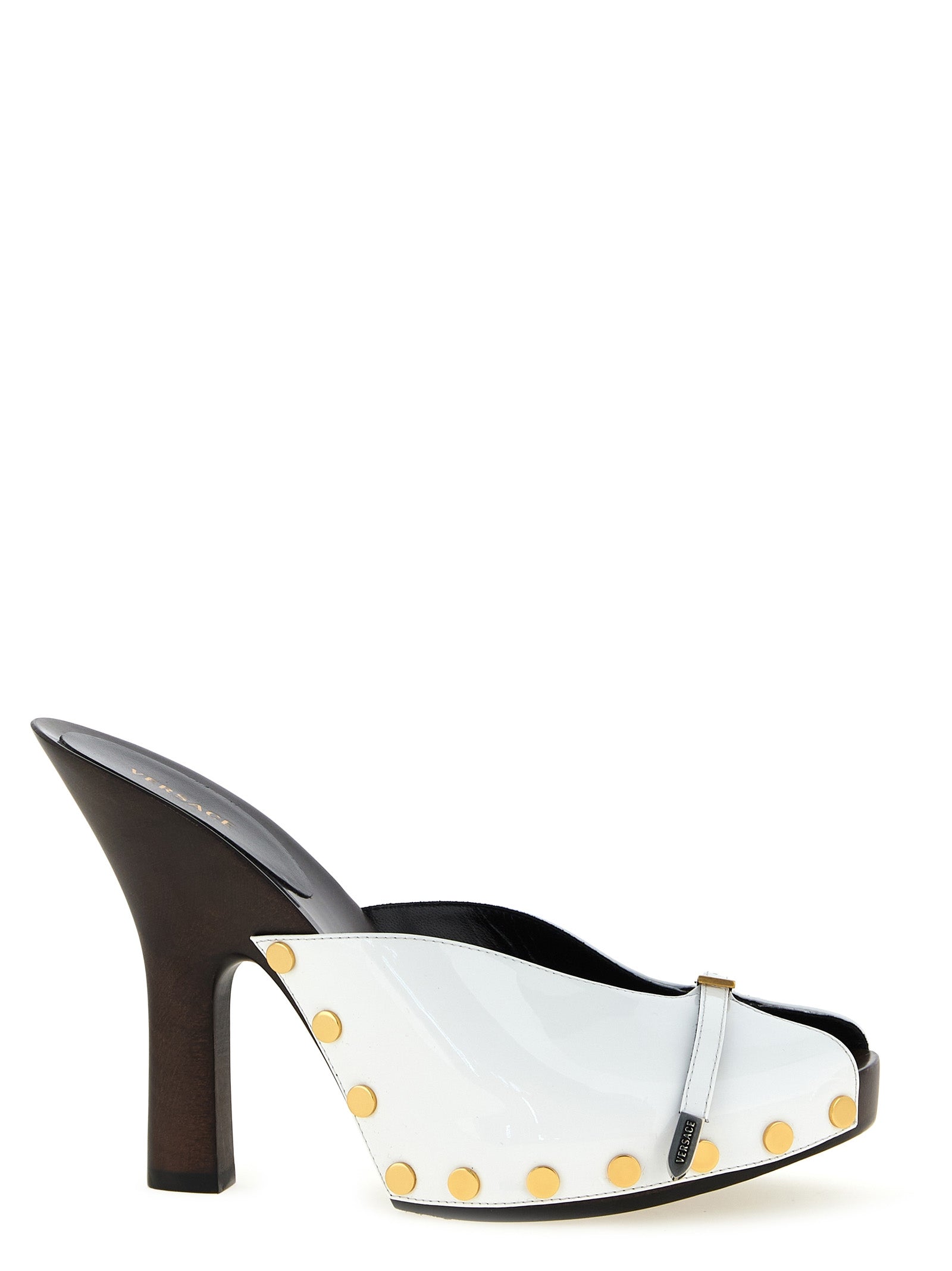 Versace Bicolor Calfskin High Heel Women's Pumps