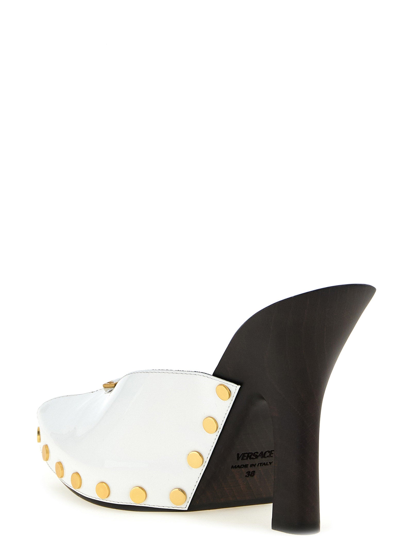 Versace Bicolor Calfskin High Heel Women's Pumps