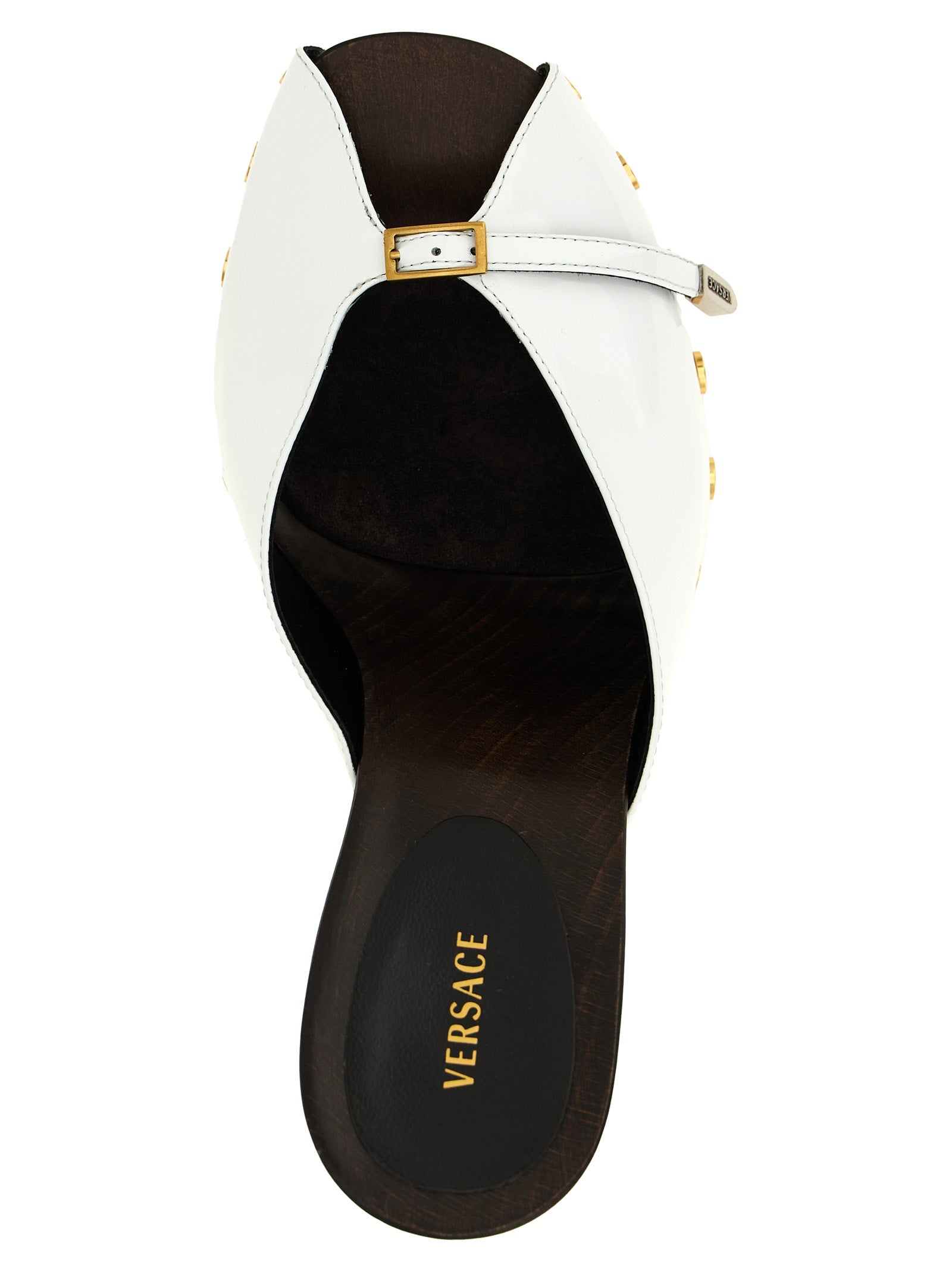 Versace Bicolor Calfskin High Heel Women's Pumps