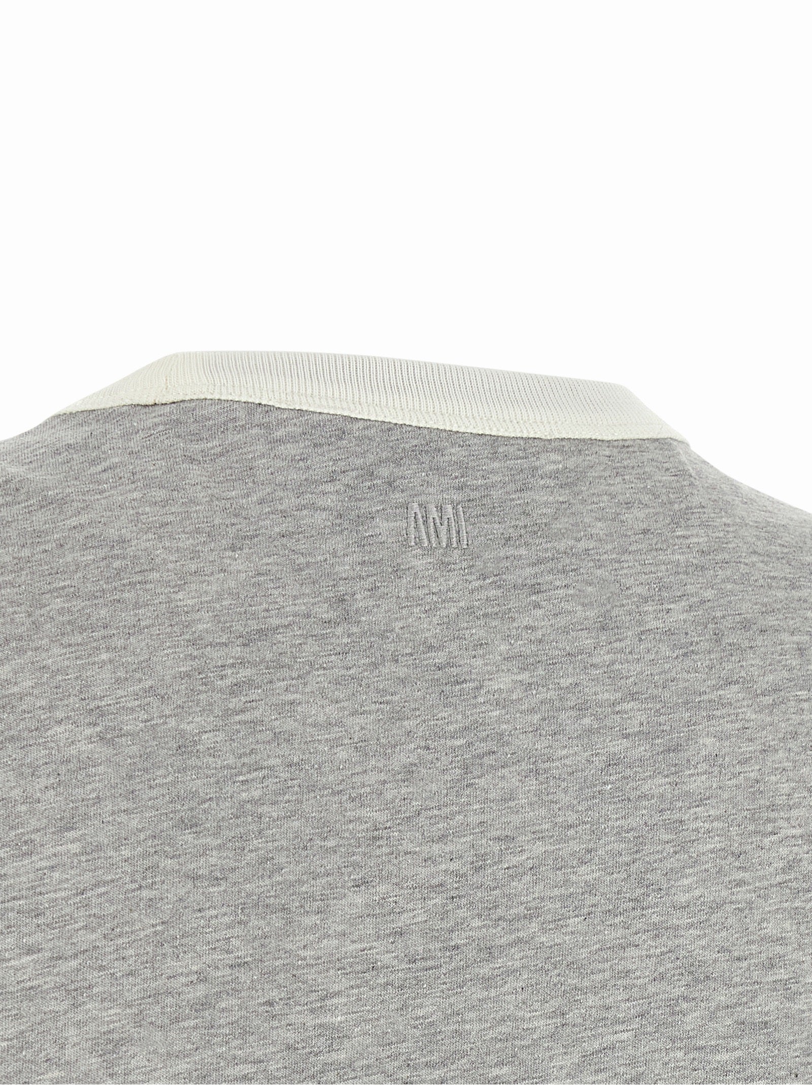 Ami Paris Gray Cotton Women's T-Shirt