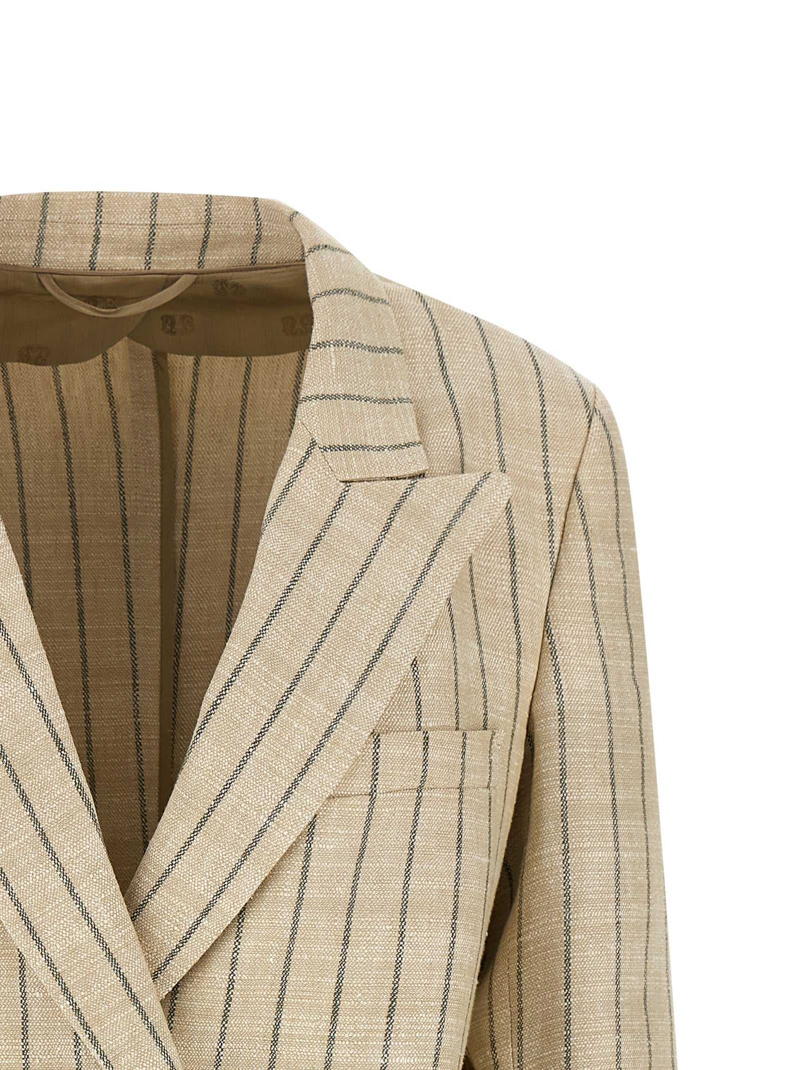 Blazé Milano Beige Cotton Women's Blazer