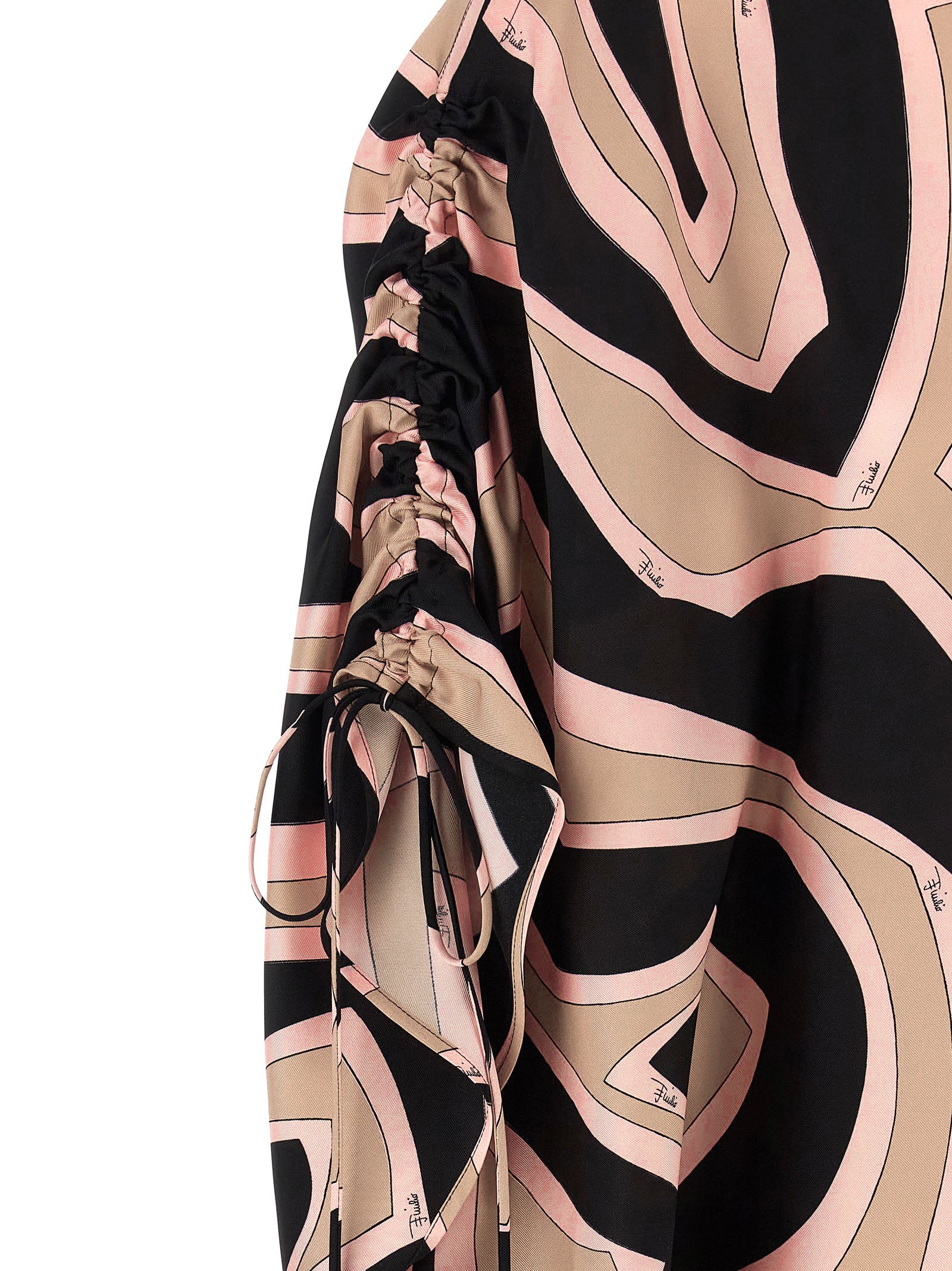 Emilio Pucci Multicolor Silk Short Women's Dress