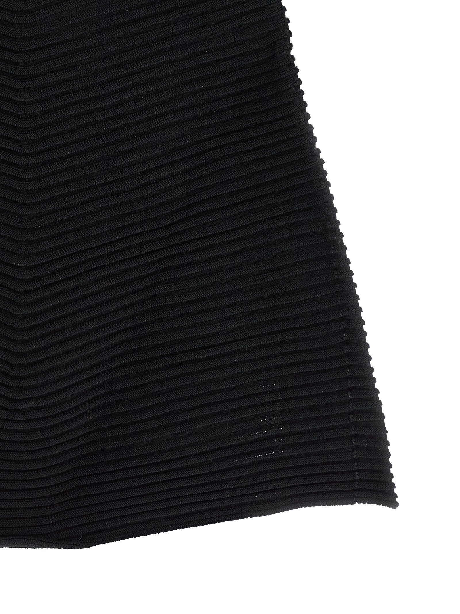 Issey Miyake Black Polyester Short Women's Dress