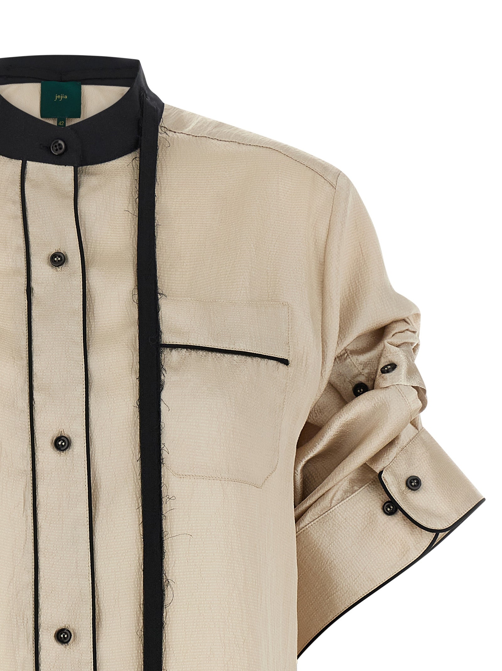 MAISON JEJIA Beige Polyester Women's Blouse