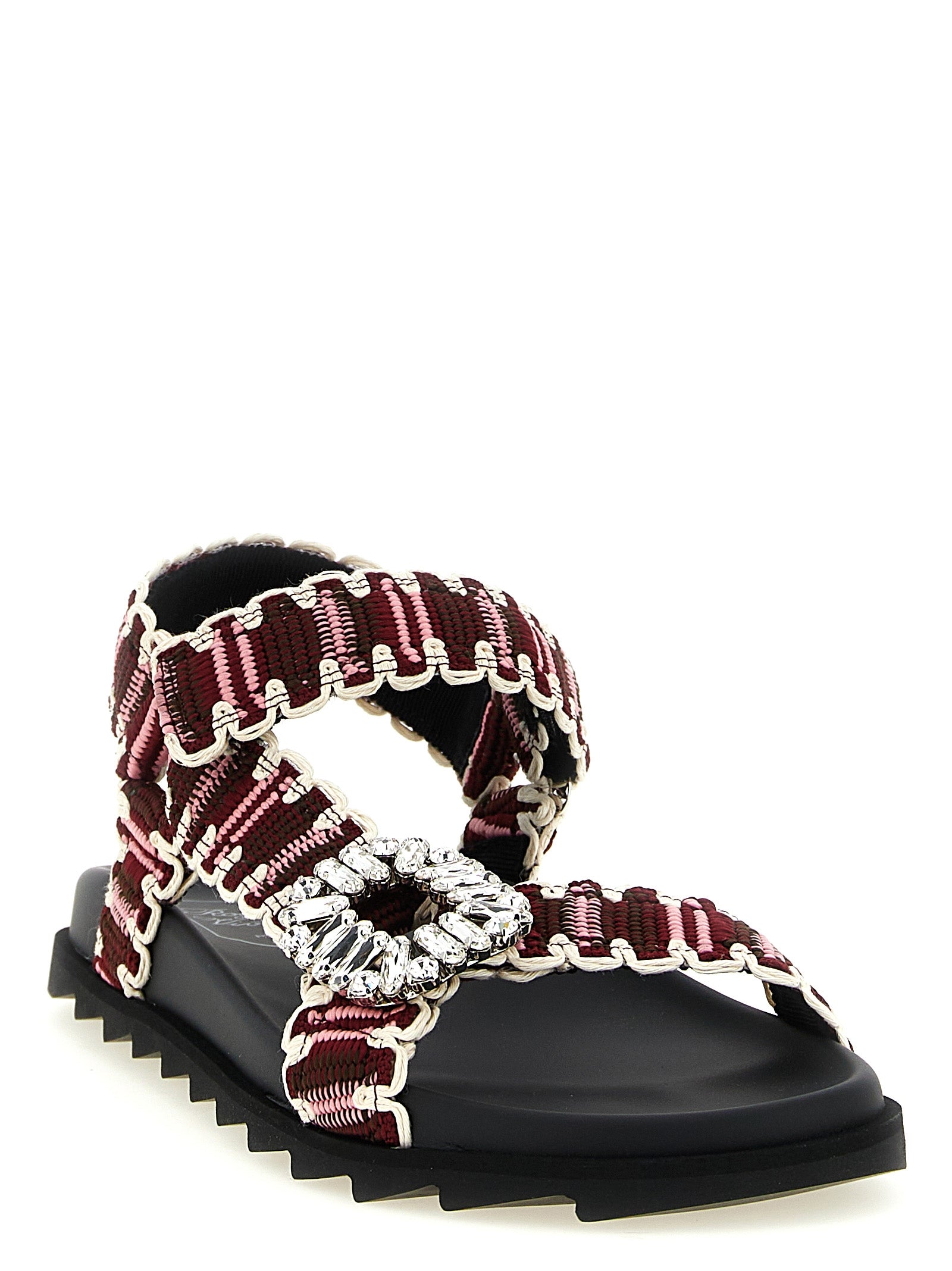 Roger Vivier Multicolor Polyester Flat Women's Sandals