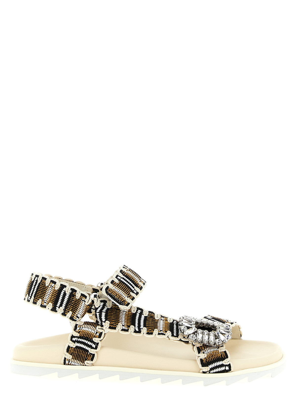 Roger Vivier Multicolor Polyester Flat Women's Sandals