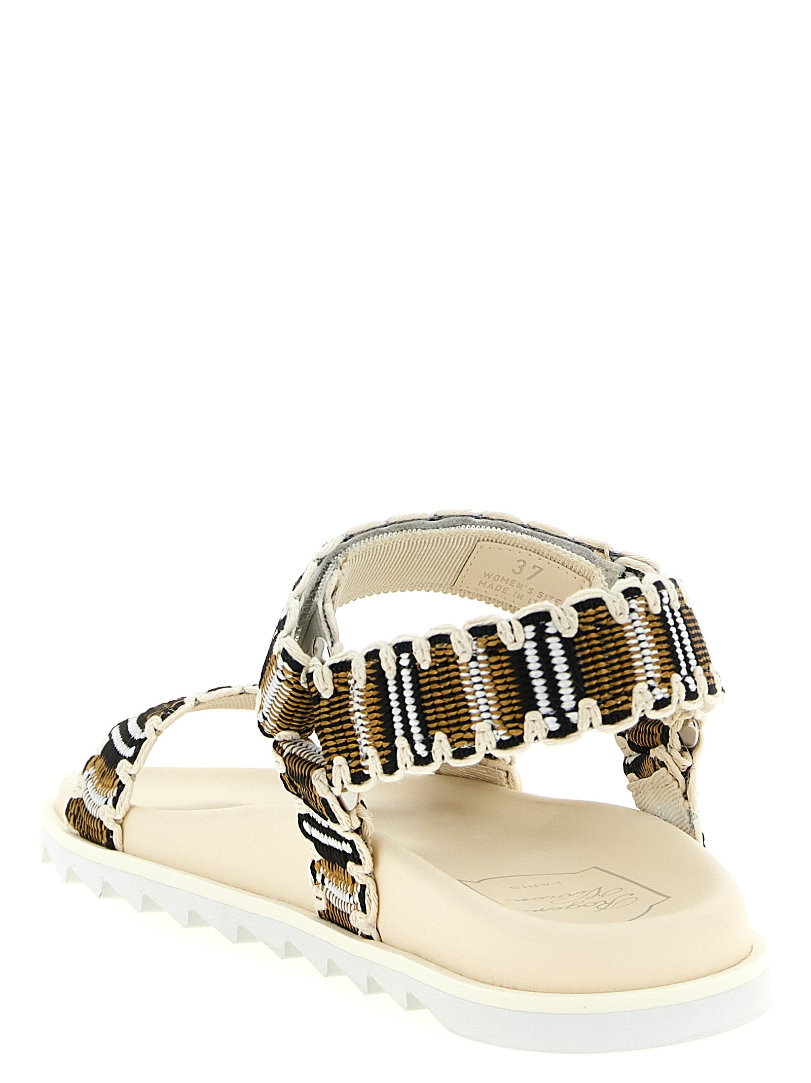 Roger Vivier Multicolor Polyester Flat Women's Sandals