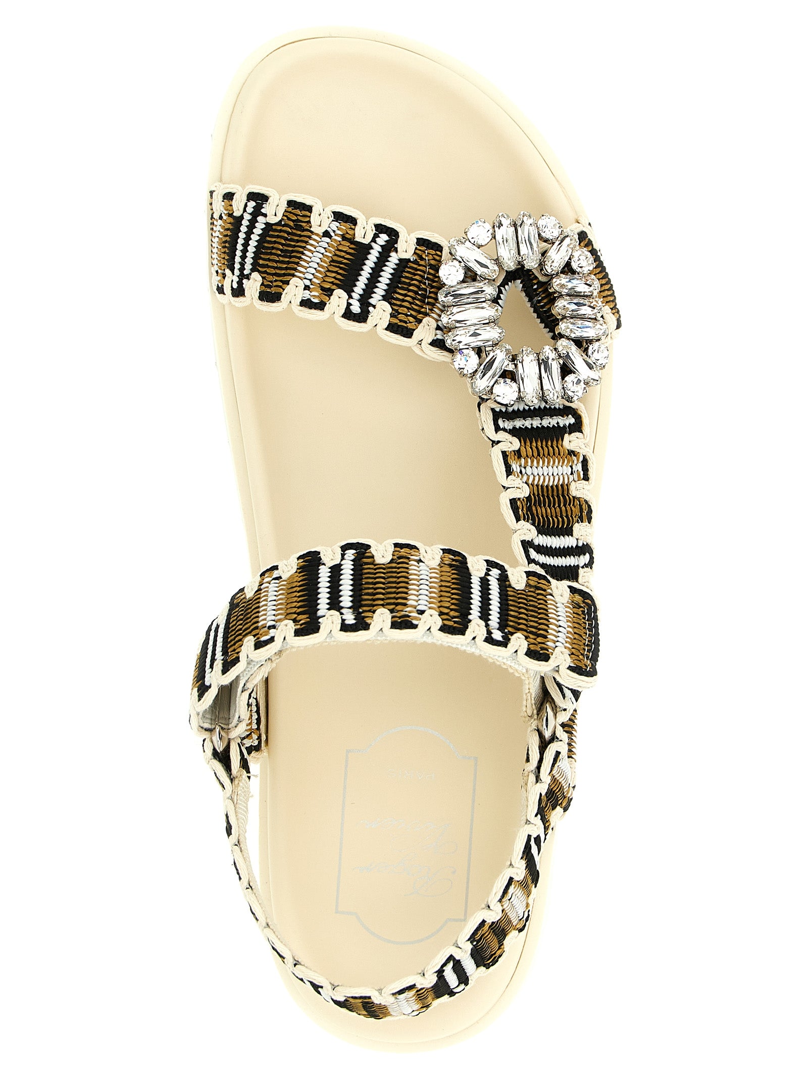 Roger Vivier Multicolor Polyester Flat Women's Sandals
