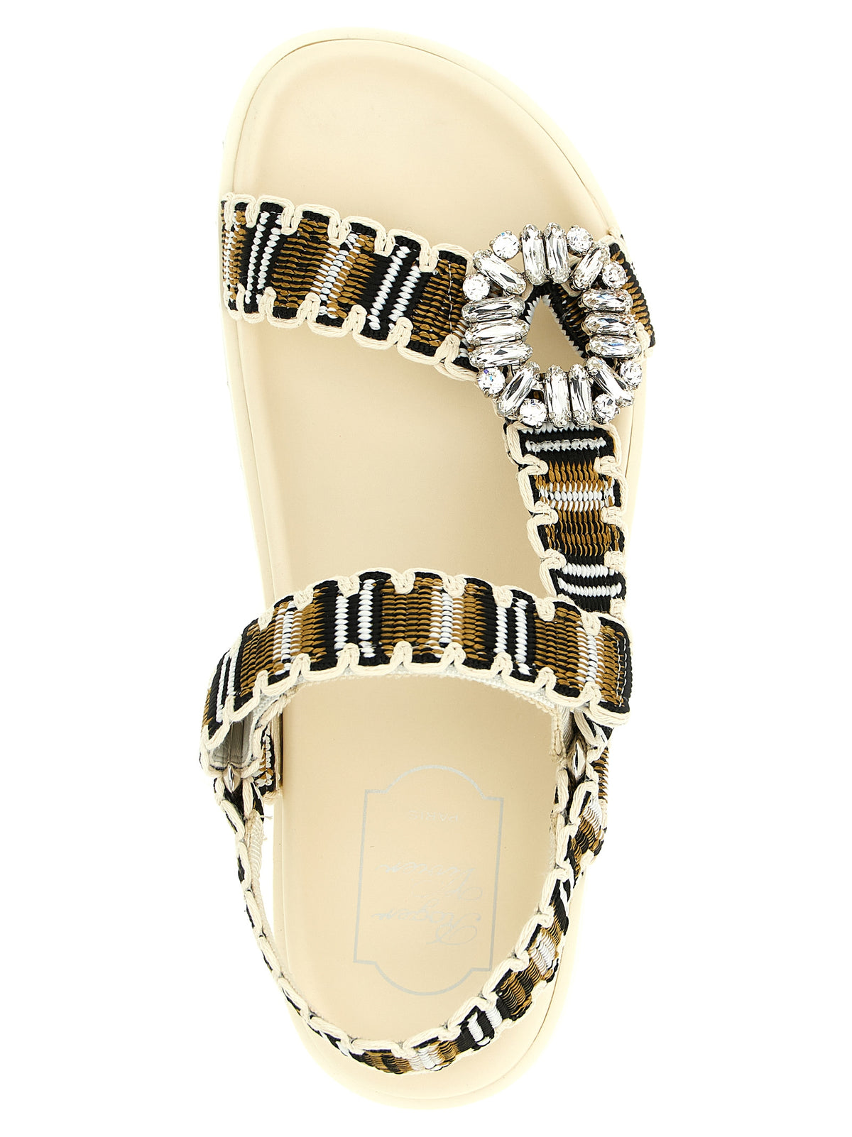 Roger Vivier Multicolor Polyester Flat Women's Sandals