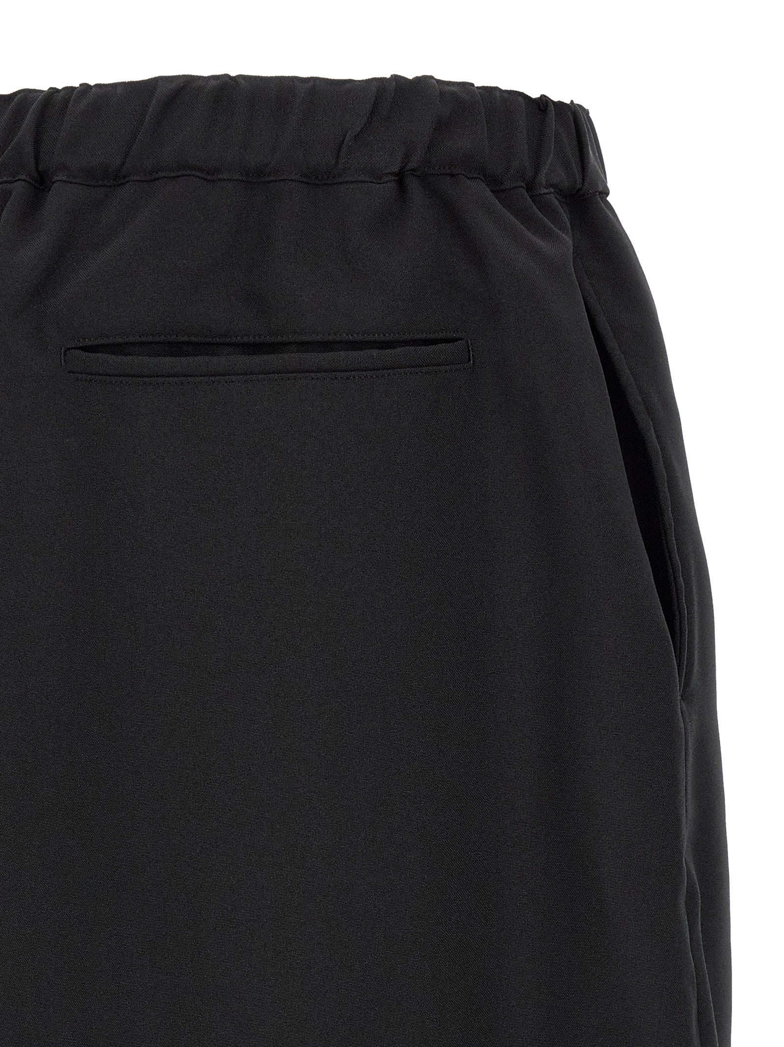 Comme Des Garçons Black Polyester Casual Men's Pants