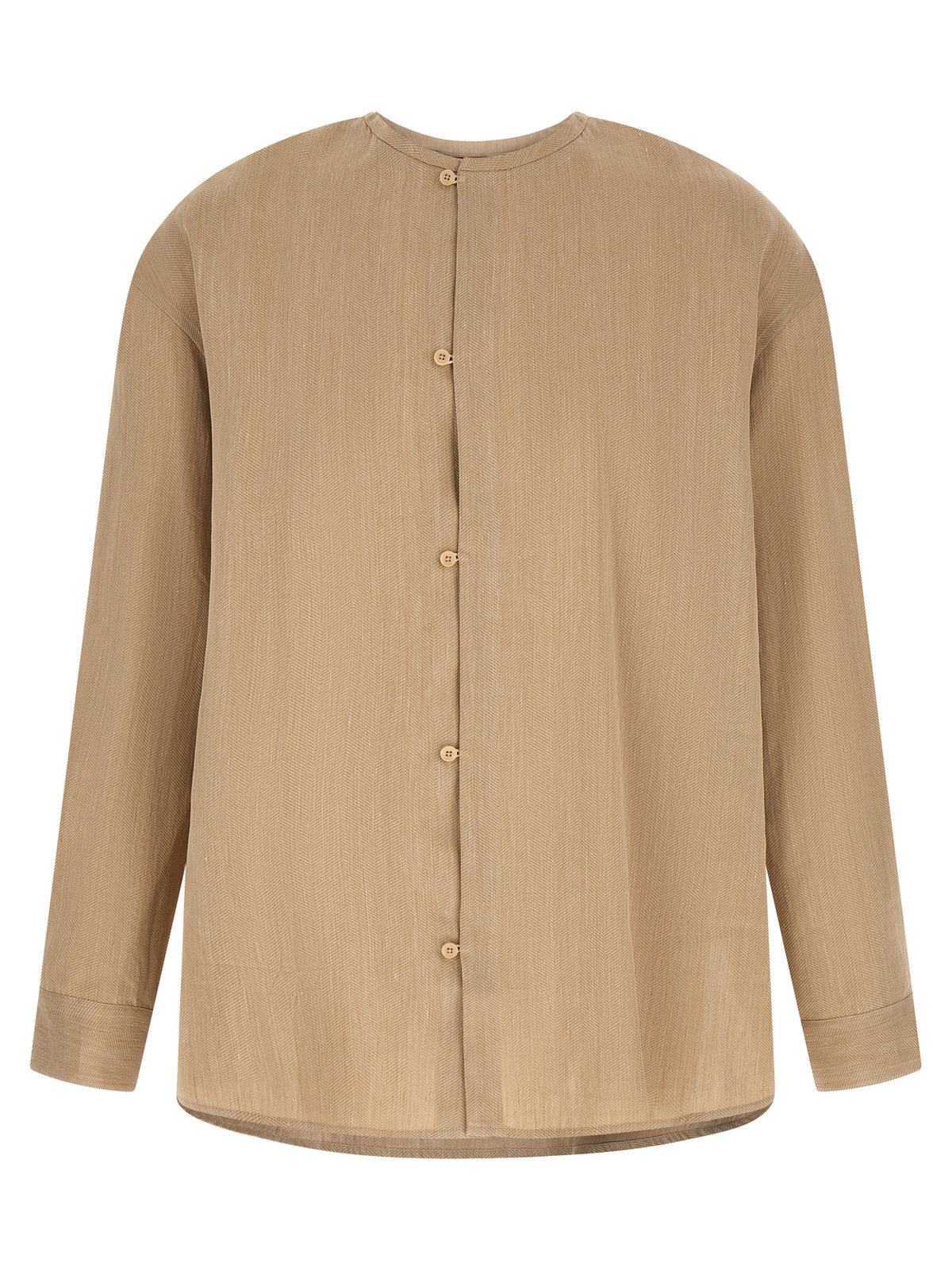 Jacquemus Beige Linen Men's Blouse
