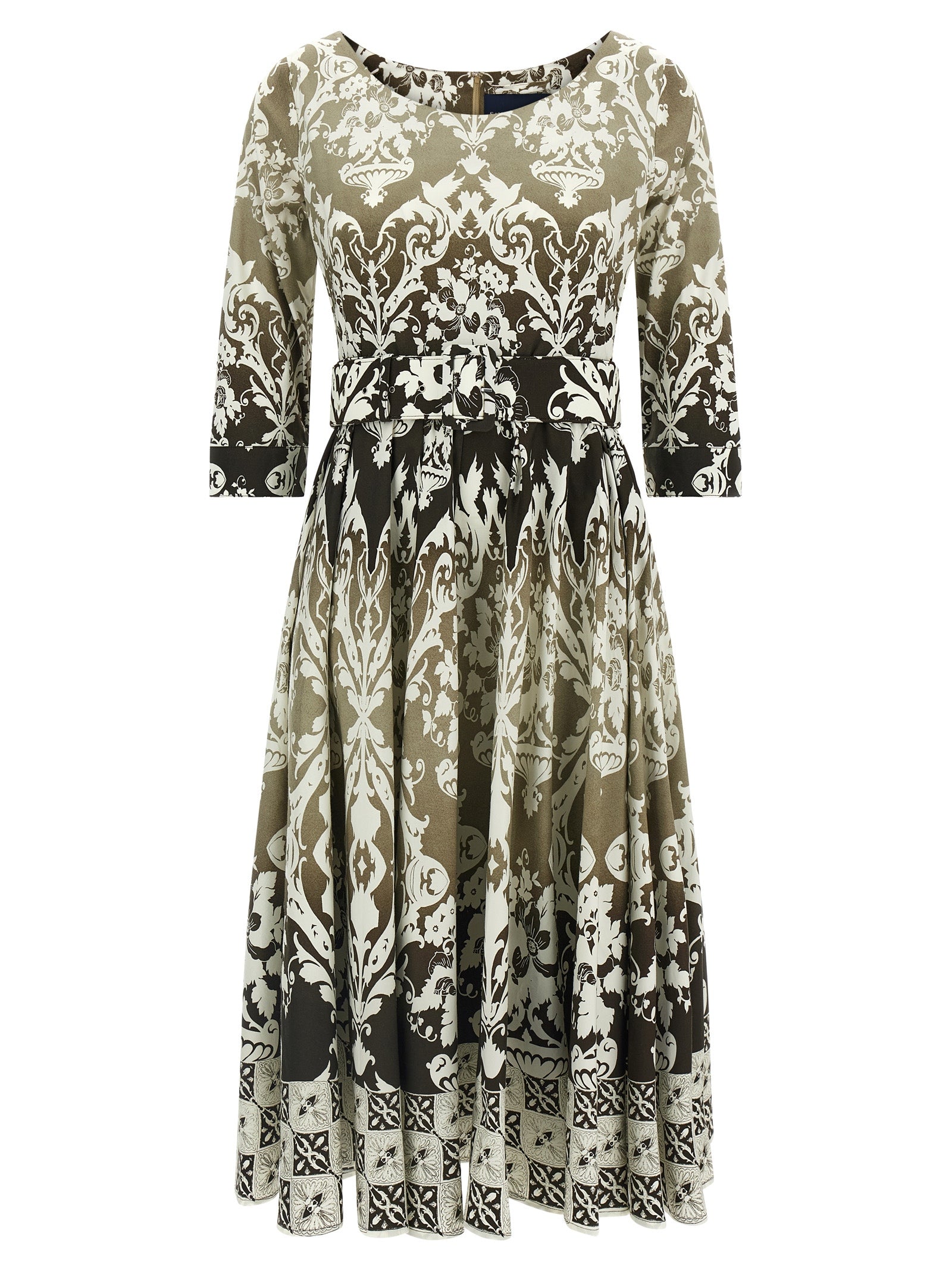 SAMANTHA SUNG Multicolor Cotton Midi Women's Dress