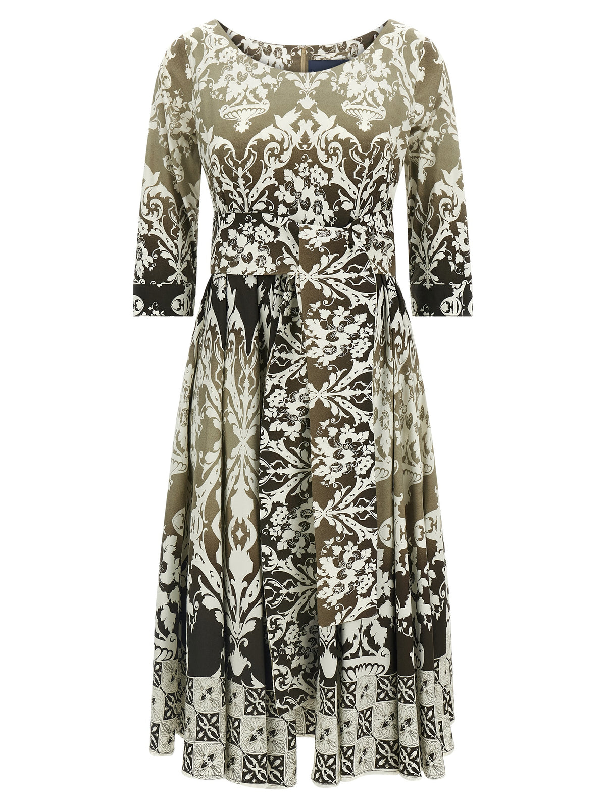 SAMANTHA SUNG Multicolor Cotton Midi Women's Dress