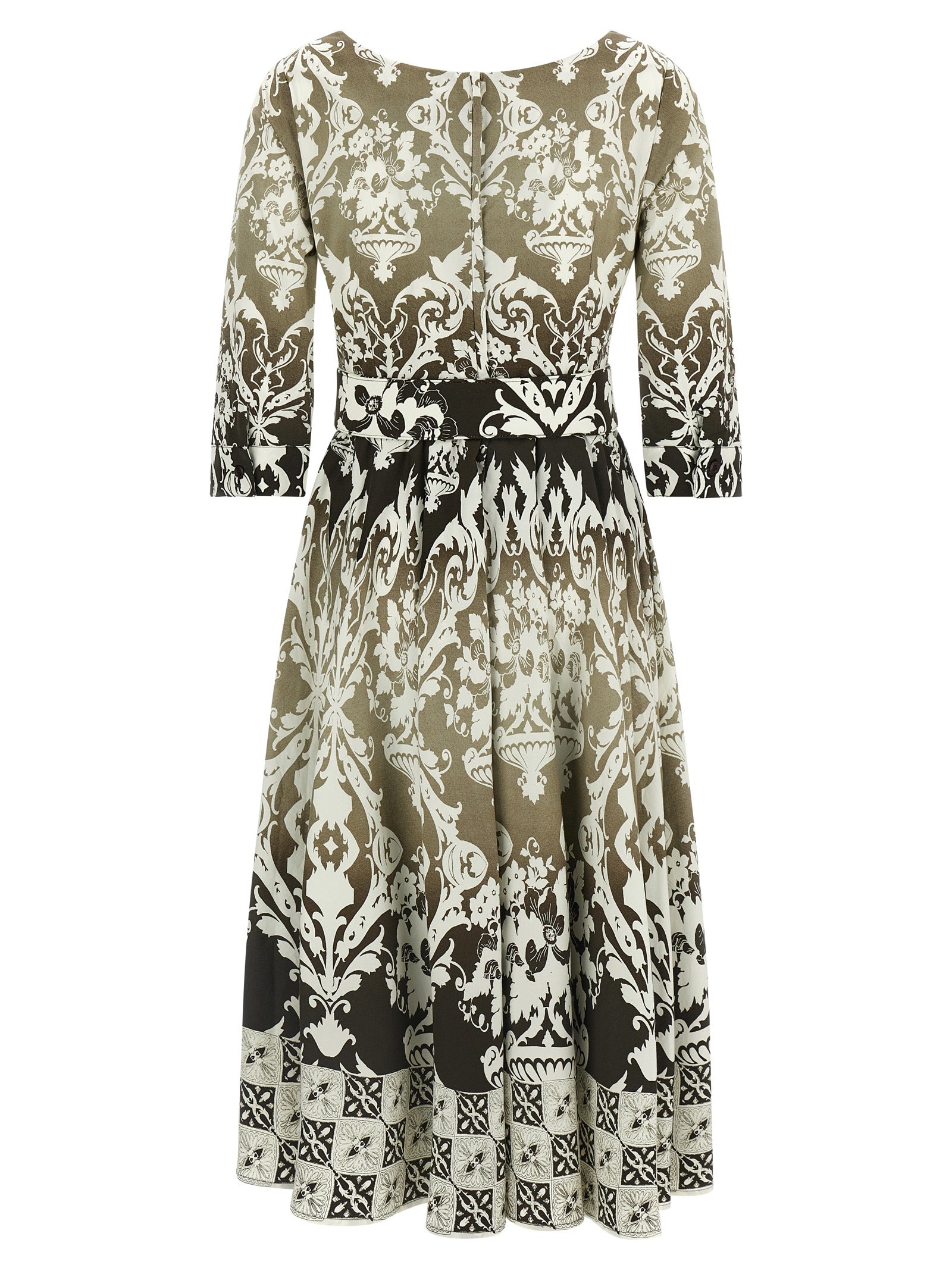 SAMANTHA SUNG Multicolor Cotton Midi Women's Dress