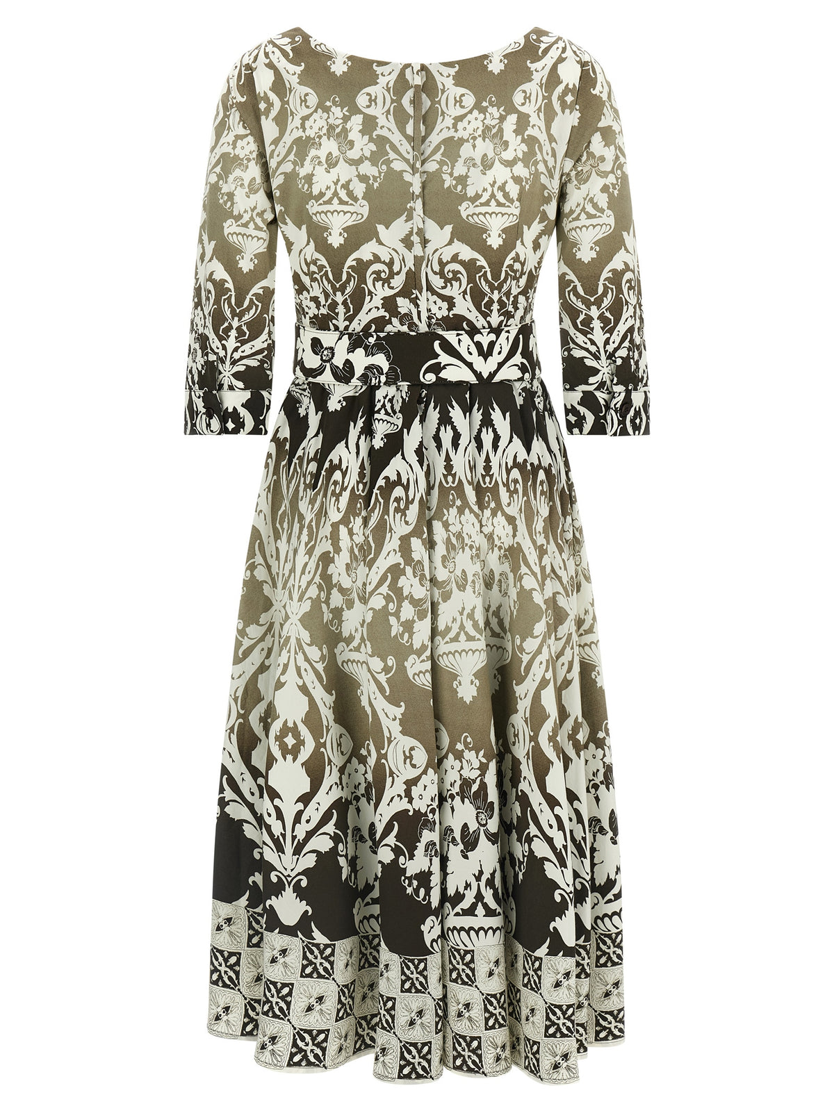 SAMANTHA SUNG Multicolor Cotton Midi Women's Dress