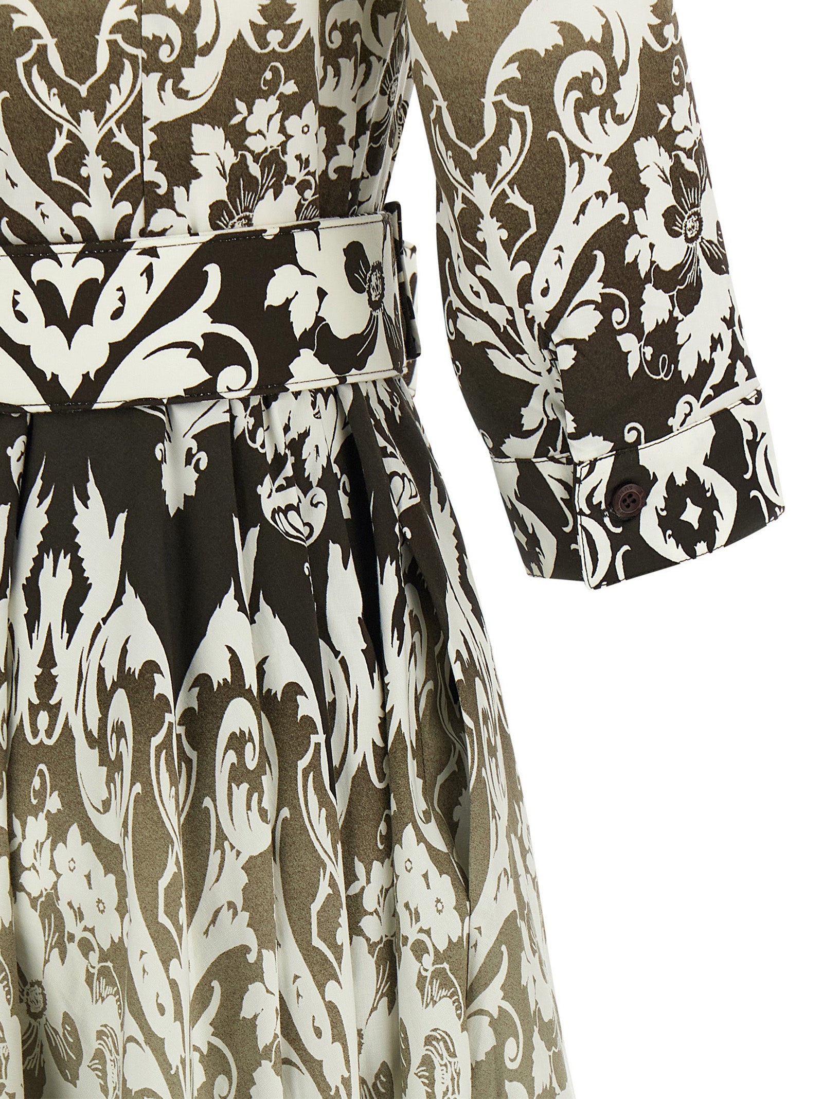 SAMANTHA SUNG Multicolor Cotton Midi Women's Dress