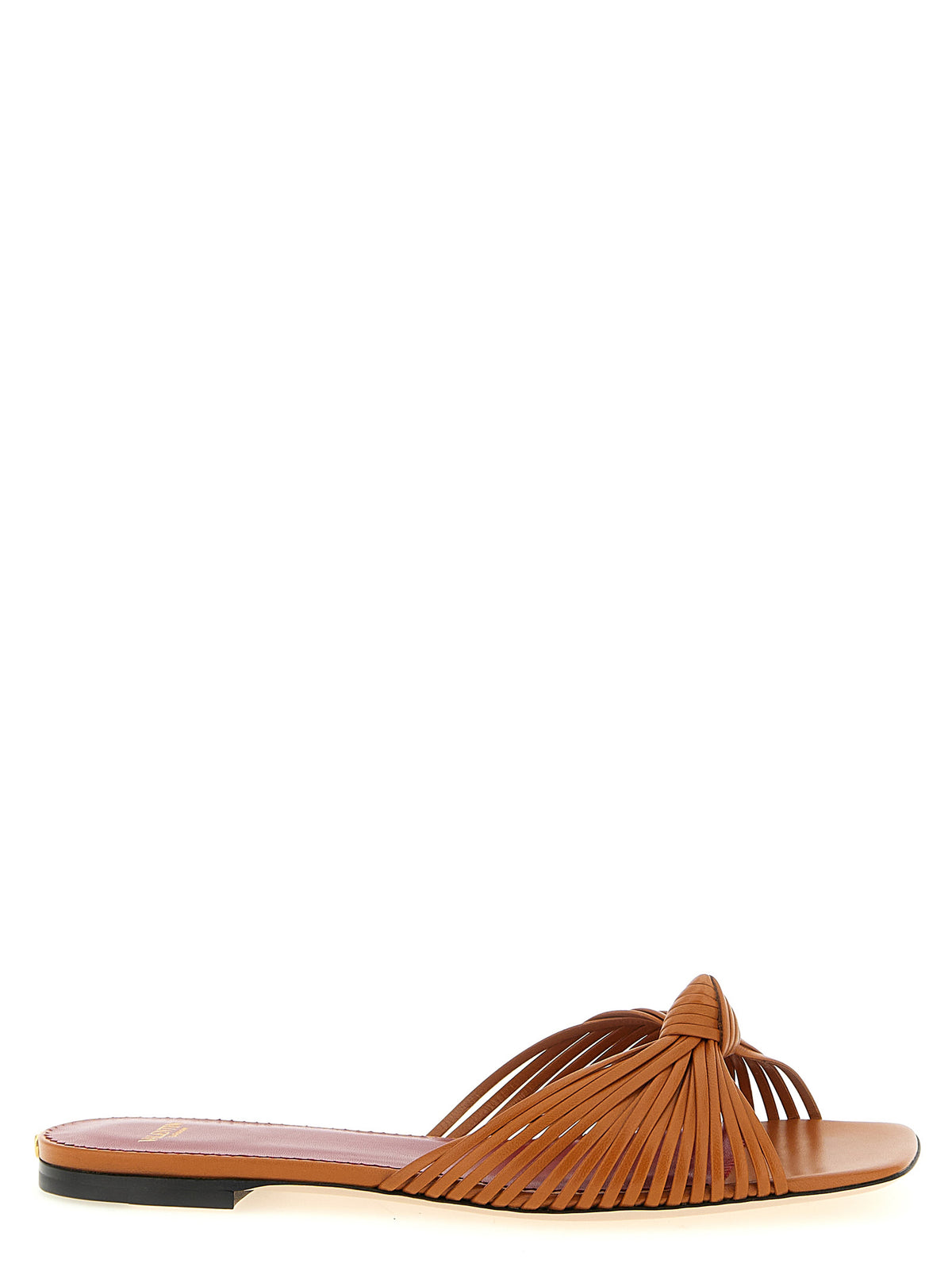 Valentino Garavani Brown Goatskin Women's Slides
