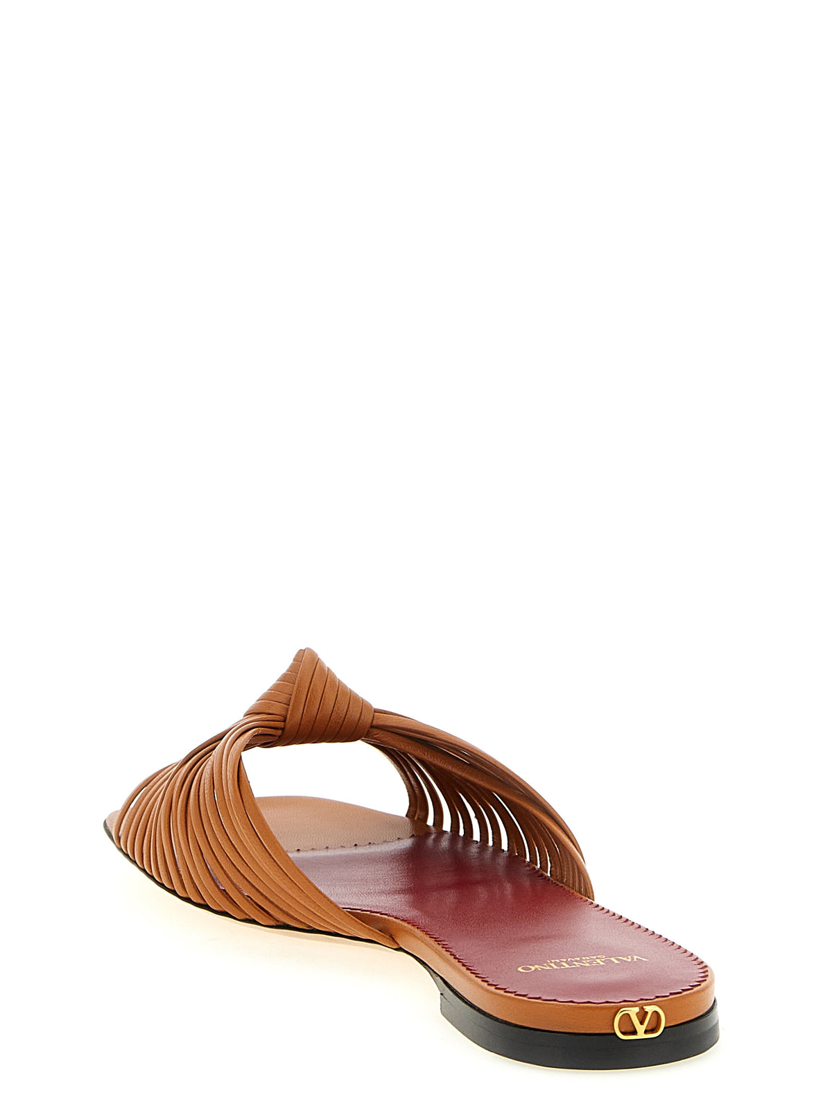 Valentino Garavani Brown Goatskin Women's Slides