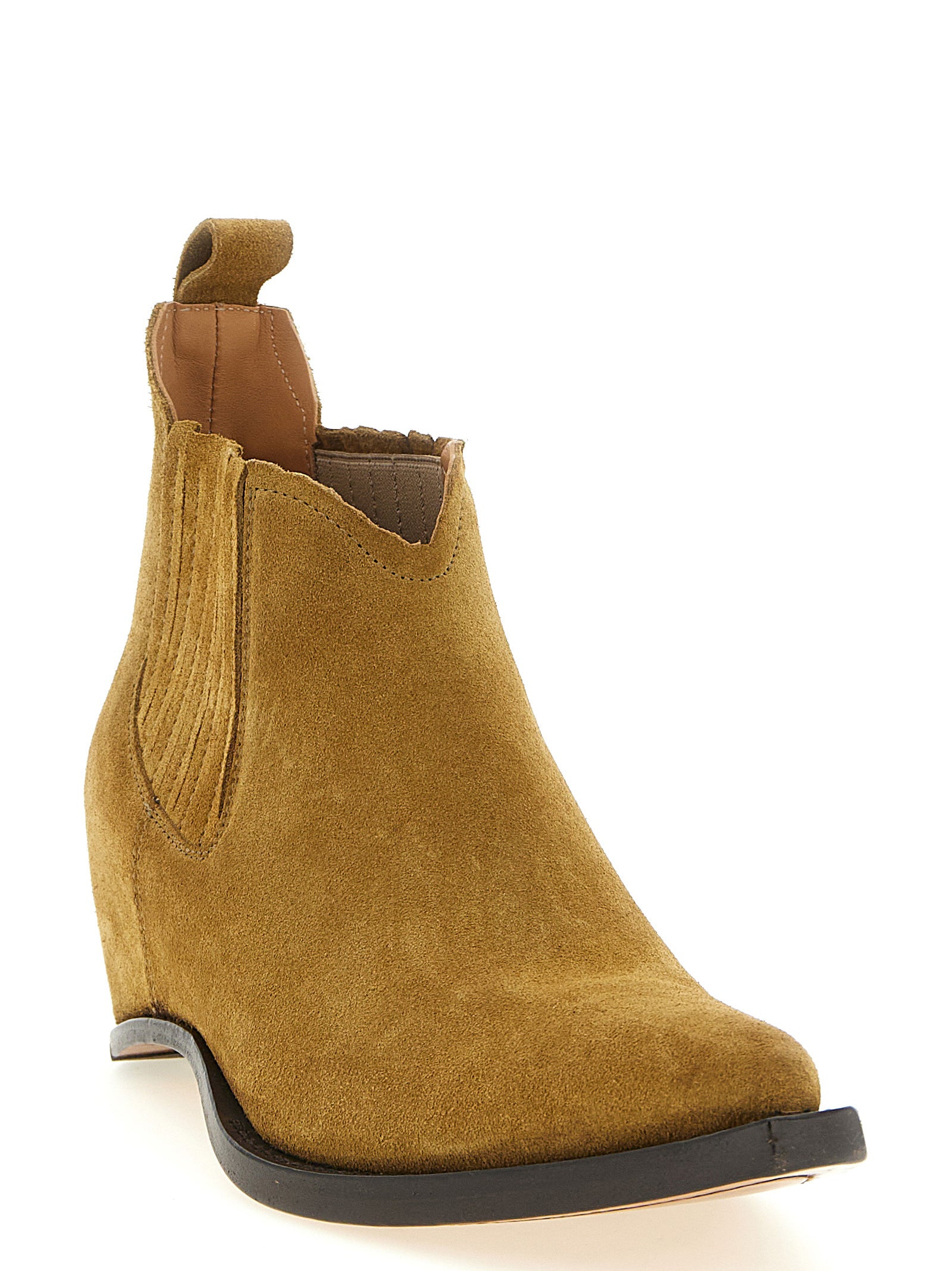 Maison Margiela Brown Bovine Leather Ankle Men's Boots