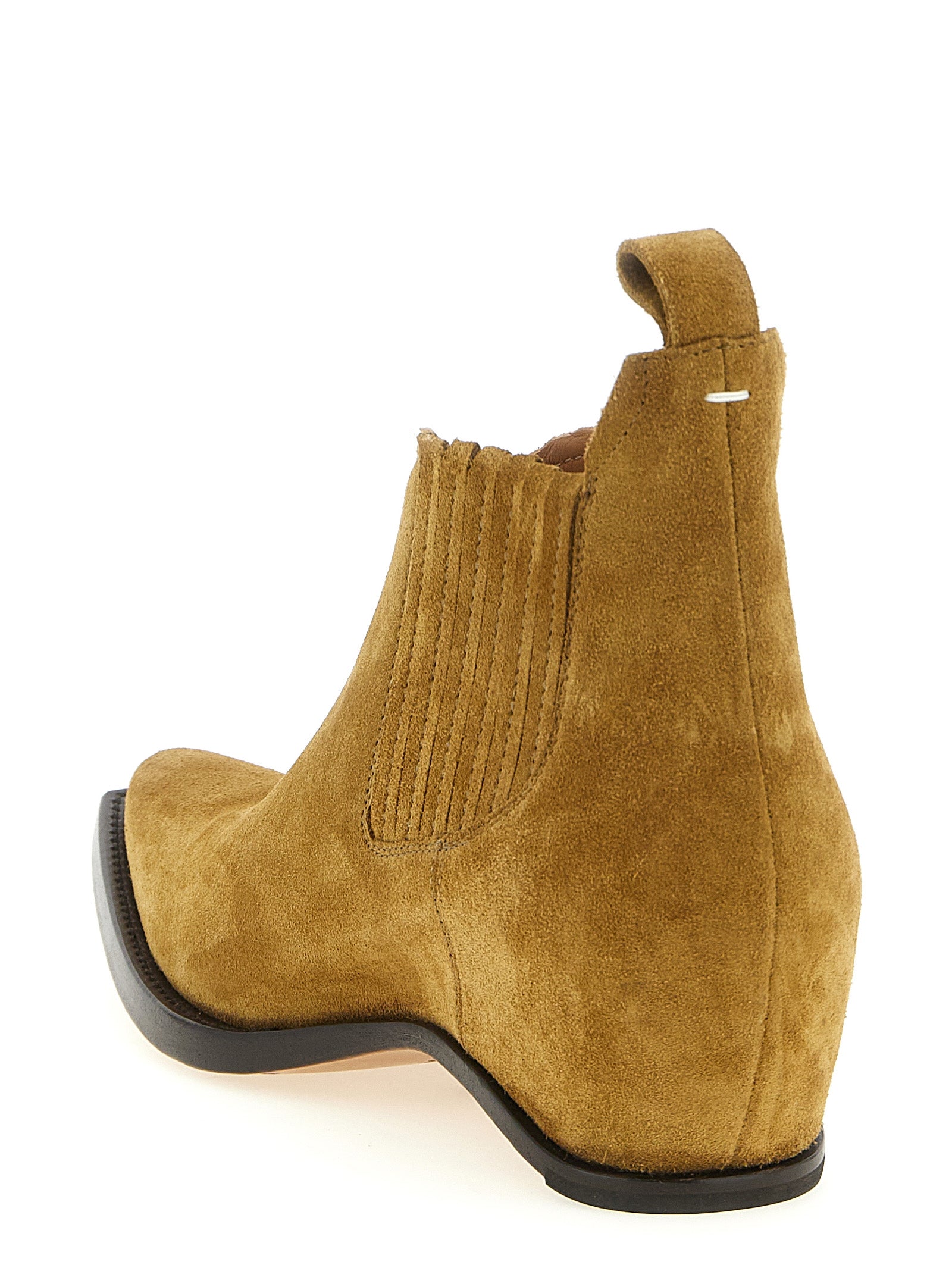 Maison Margiela Brown Bovine Leather Ankle Men's Boots