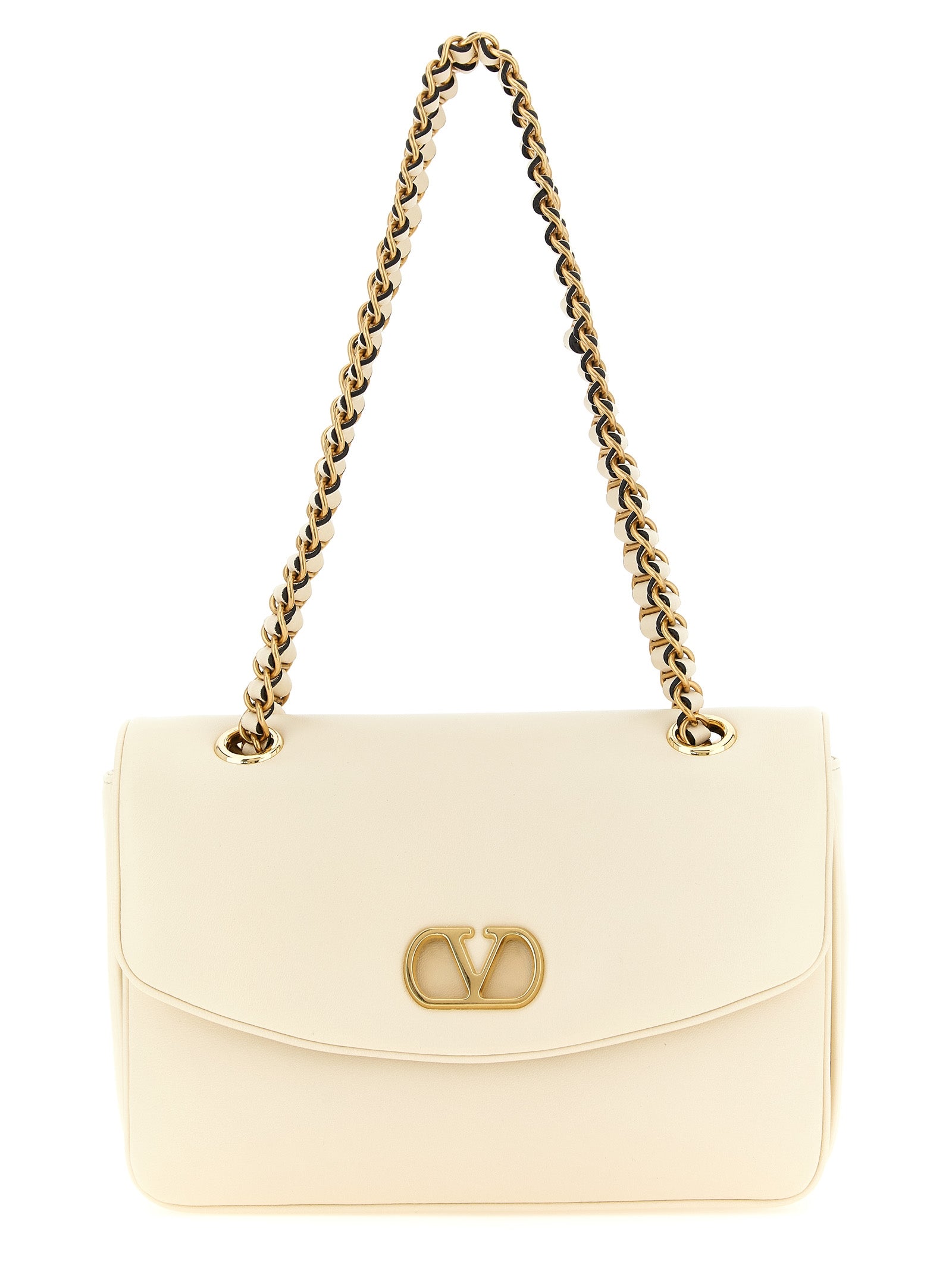 Valentino Garavani White Lamb Leather Shoulder Women's Bag