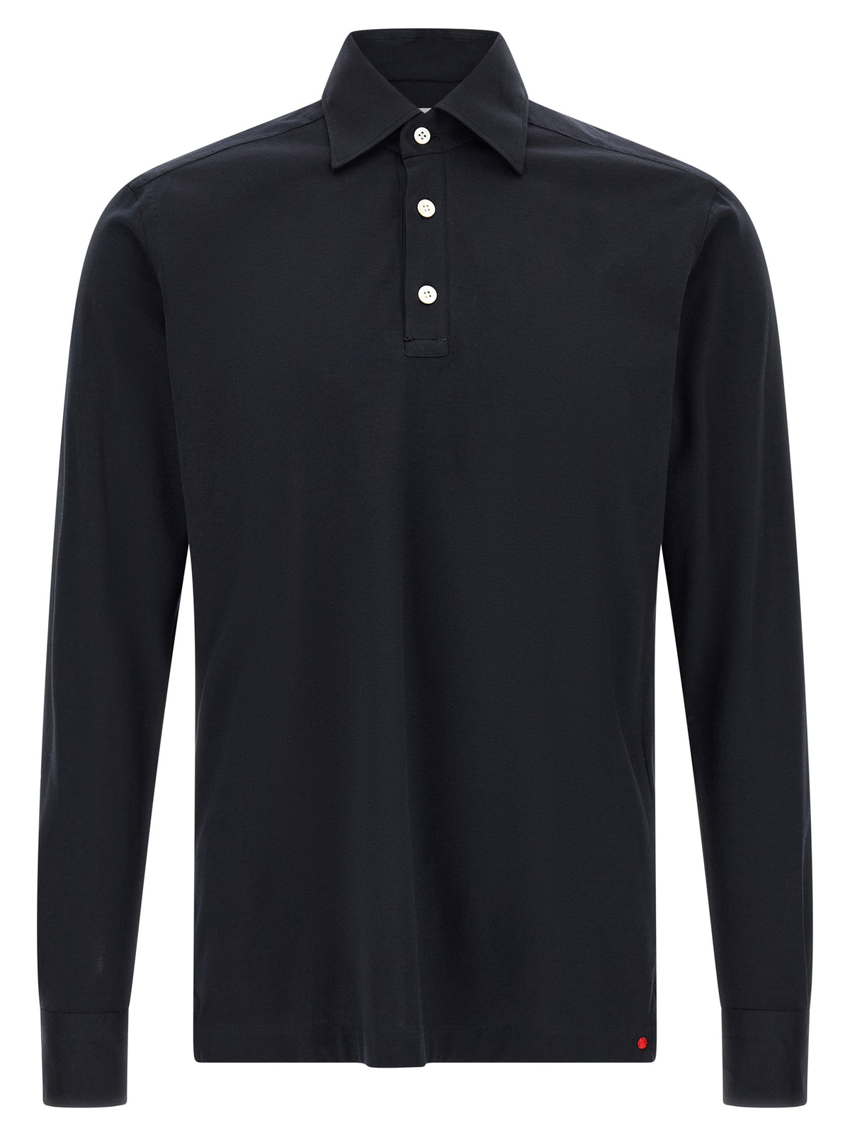 Kiton Blue Cotton Polo Men's Shirt