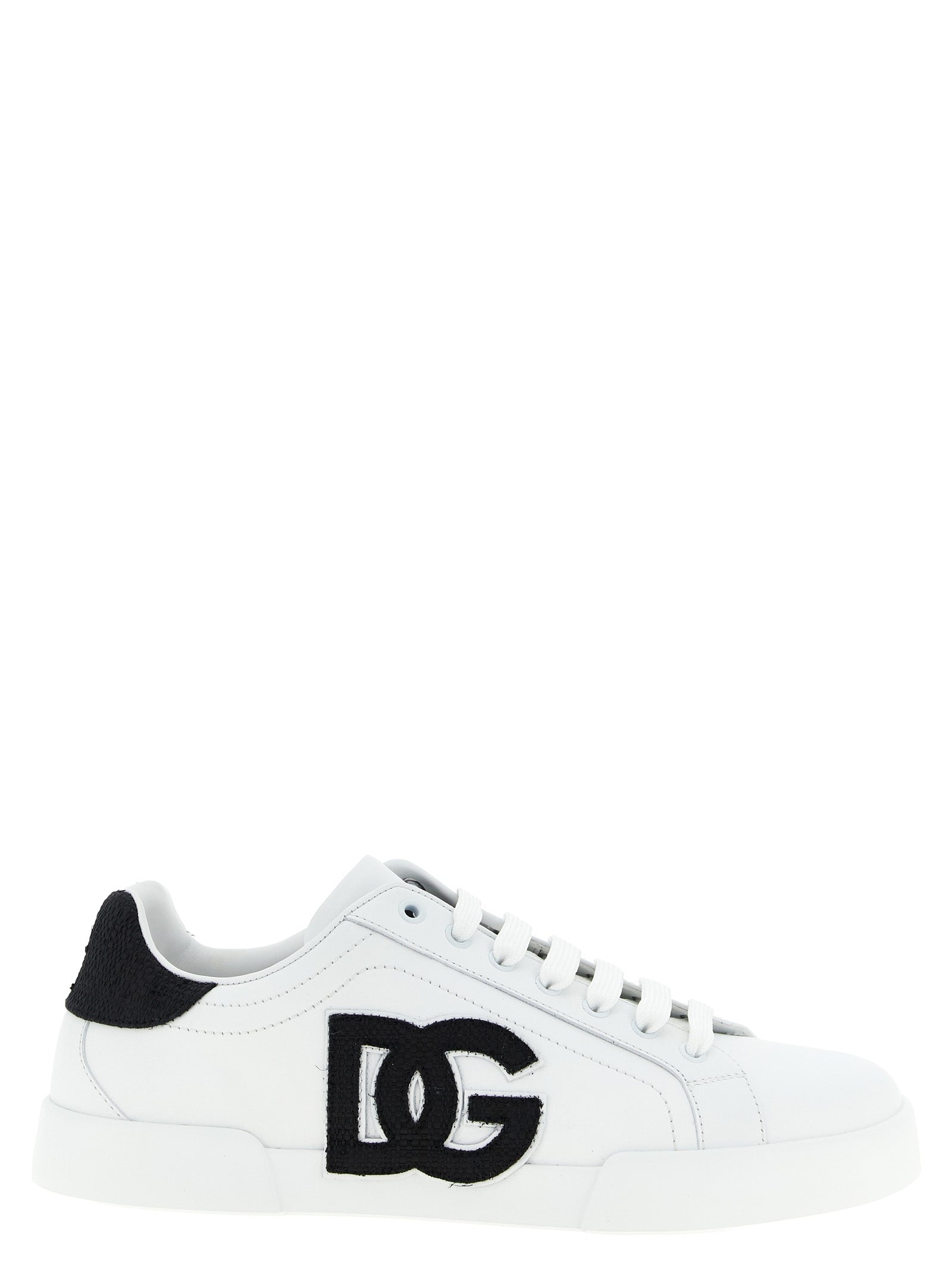 Dolce & Gabbana Bicolor Calfskin Low Top Men's Sneakers