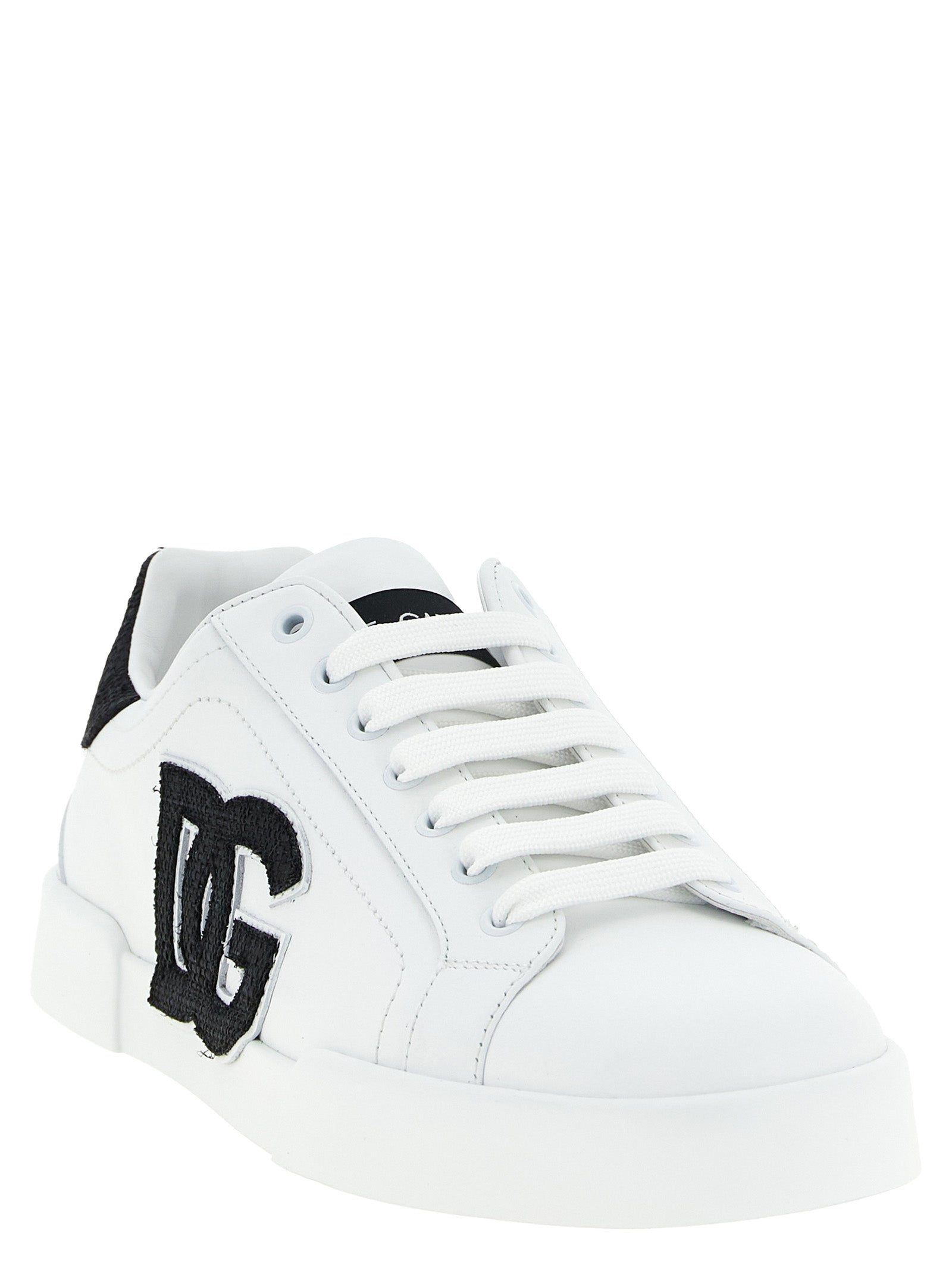 Dolce & Gabbana Bicolor Calfskin Low Top Men's Sneakers