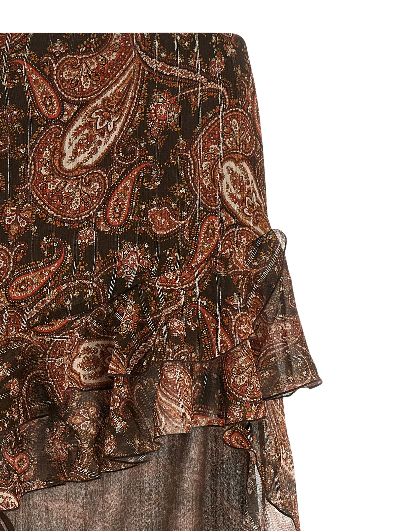 The Andamane Brown Viscose Mini Women's Skirt