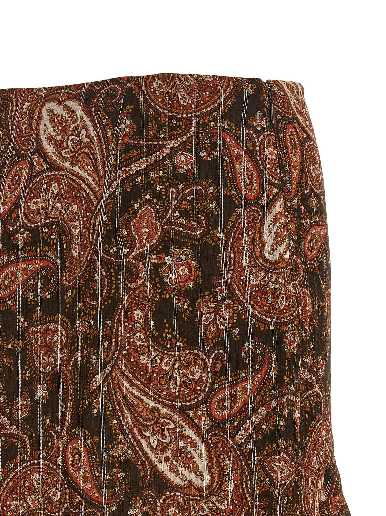 The Andamane Brown Viscose Mini Women's Skirt