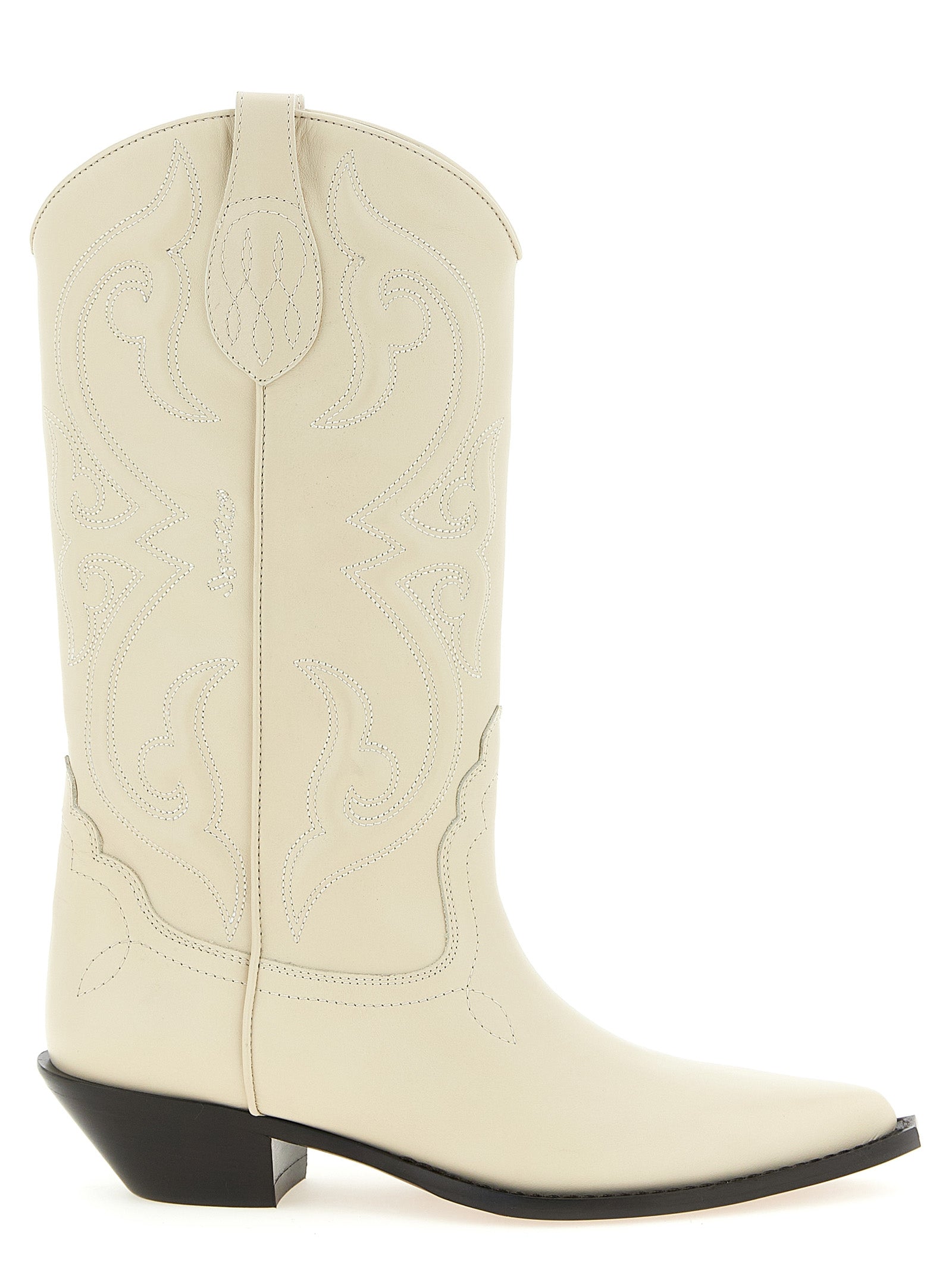 Sonora White Calfskin Chelsea Women's Boots