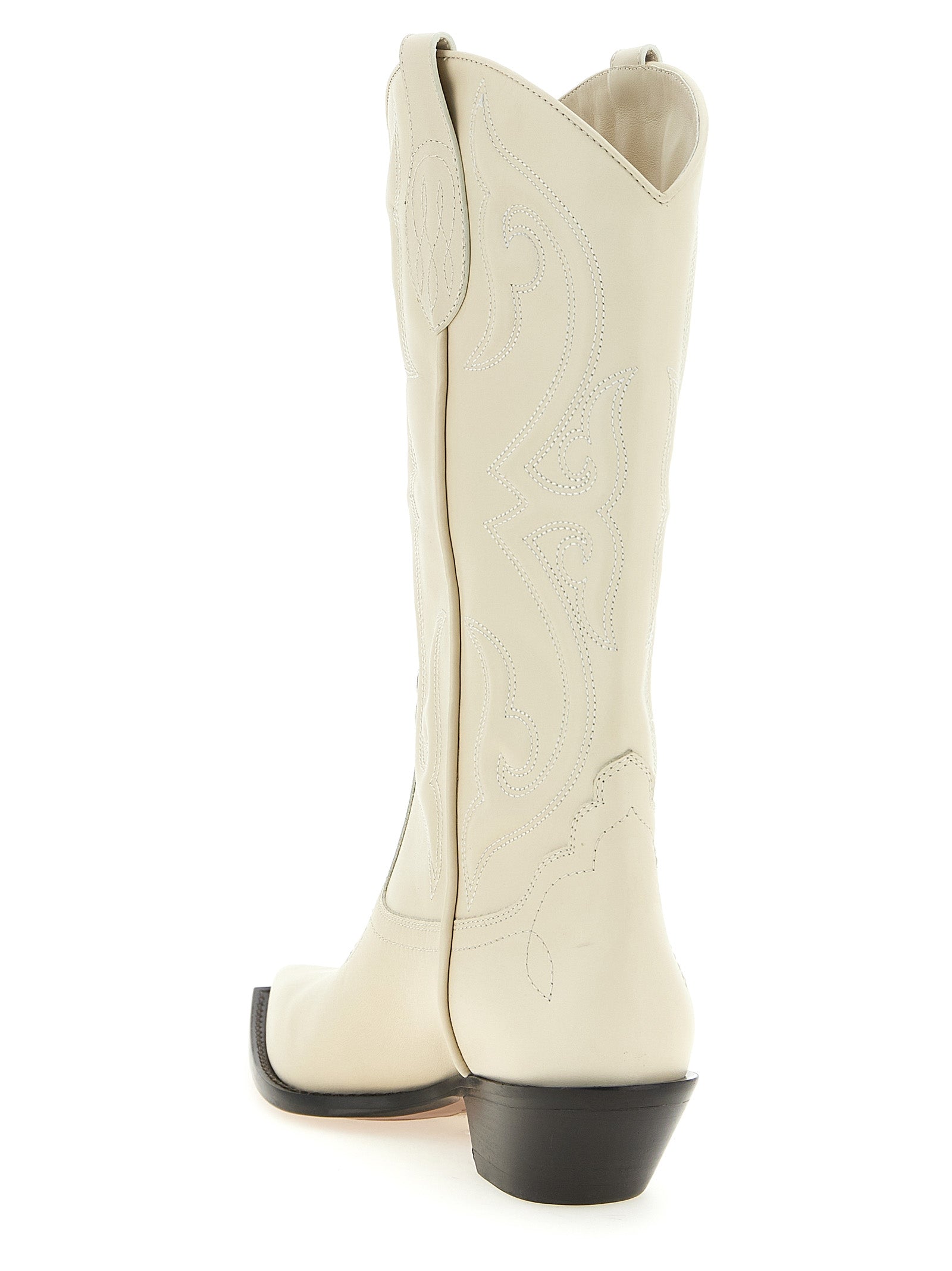 Sonora White Calfskin Chelsea Women's Boots