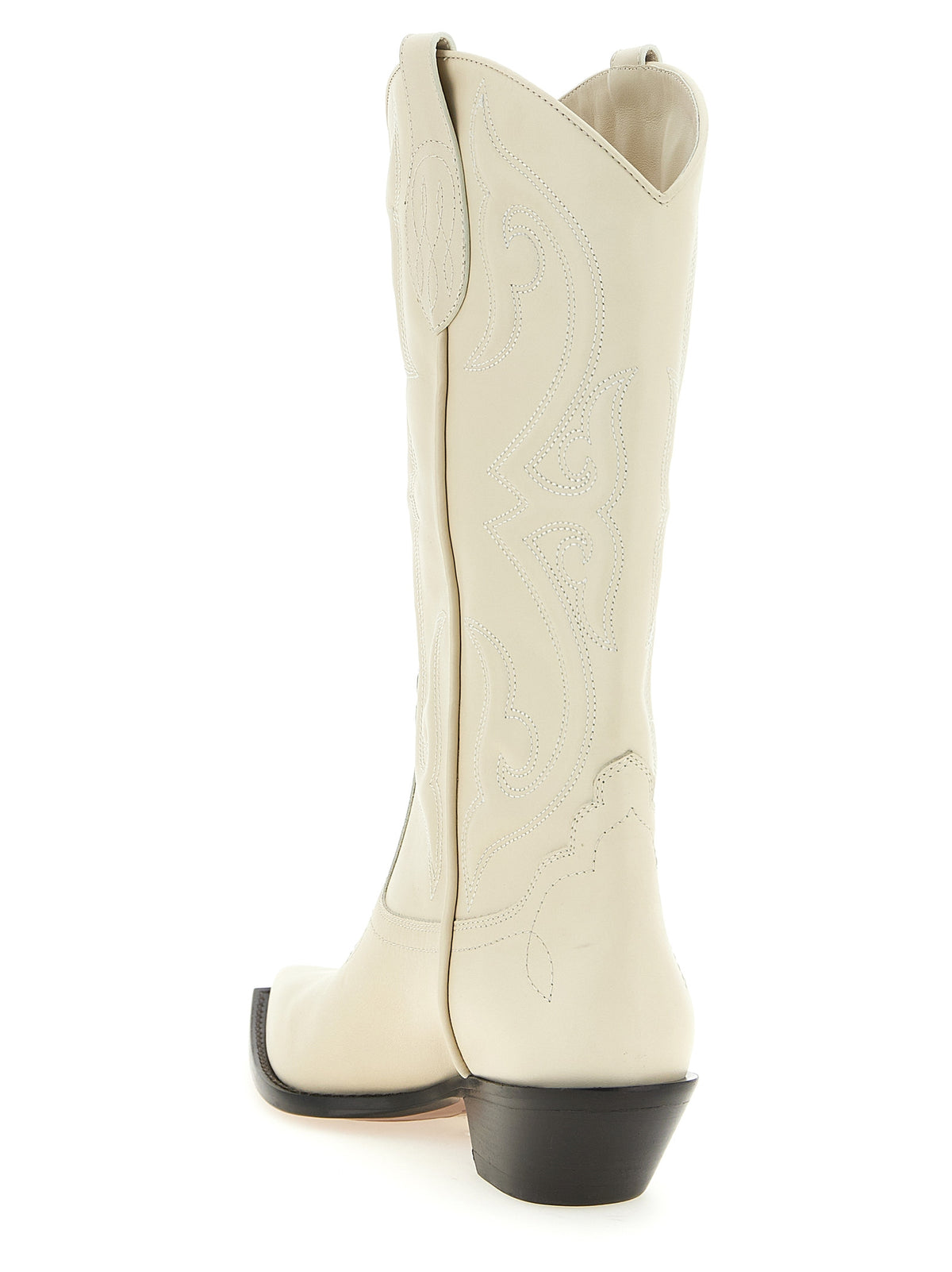 Sonora White Calfskin Chelsea Women's Boots
