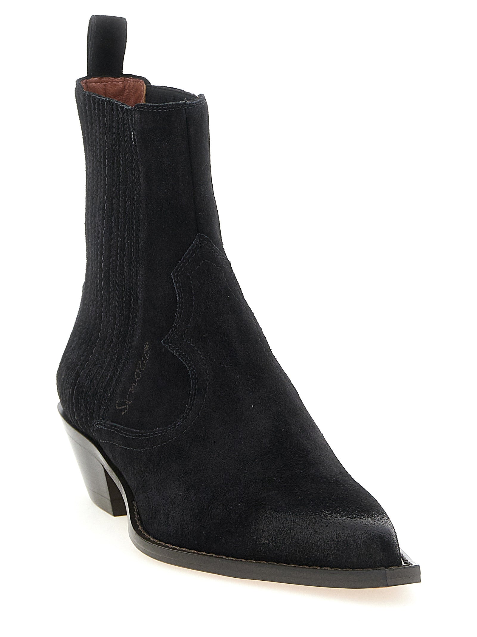 Sonora Black Calfskin Chelsea Women's Boots