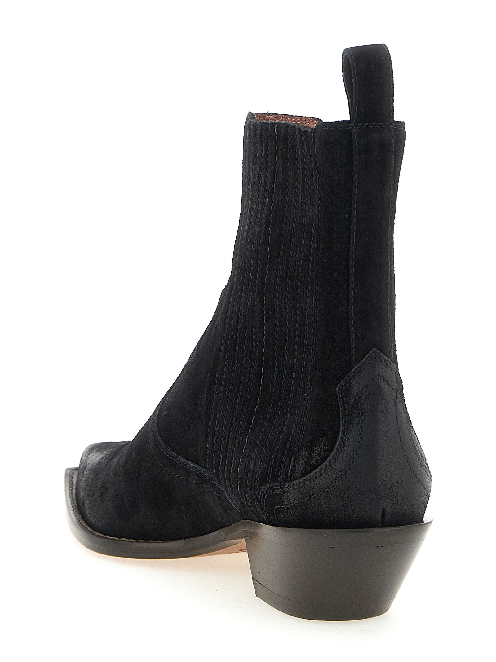 Sonora Black Calfskin Chelsea Women's Boots