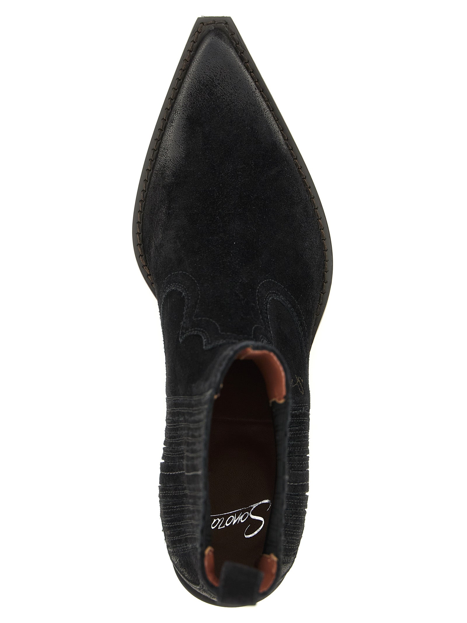 Sonora Black Calfskin Chelsea Women's Boots